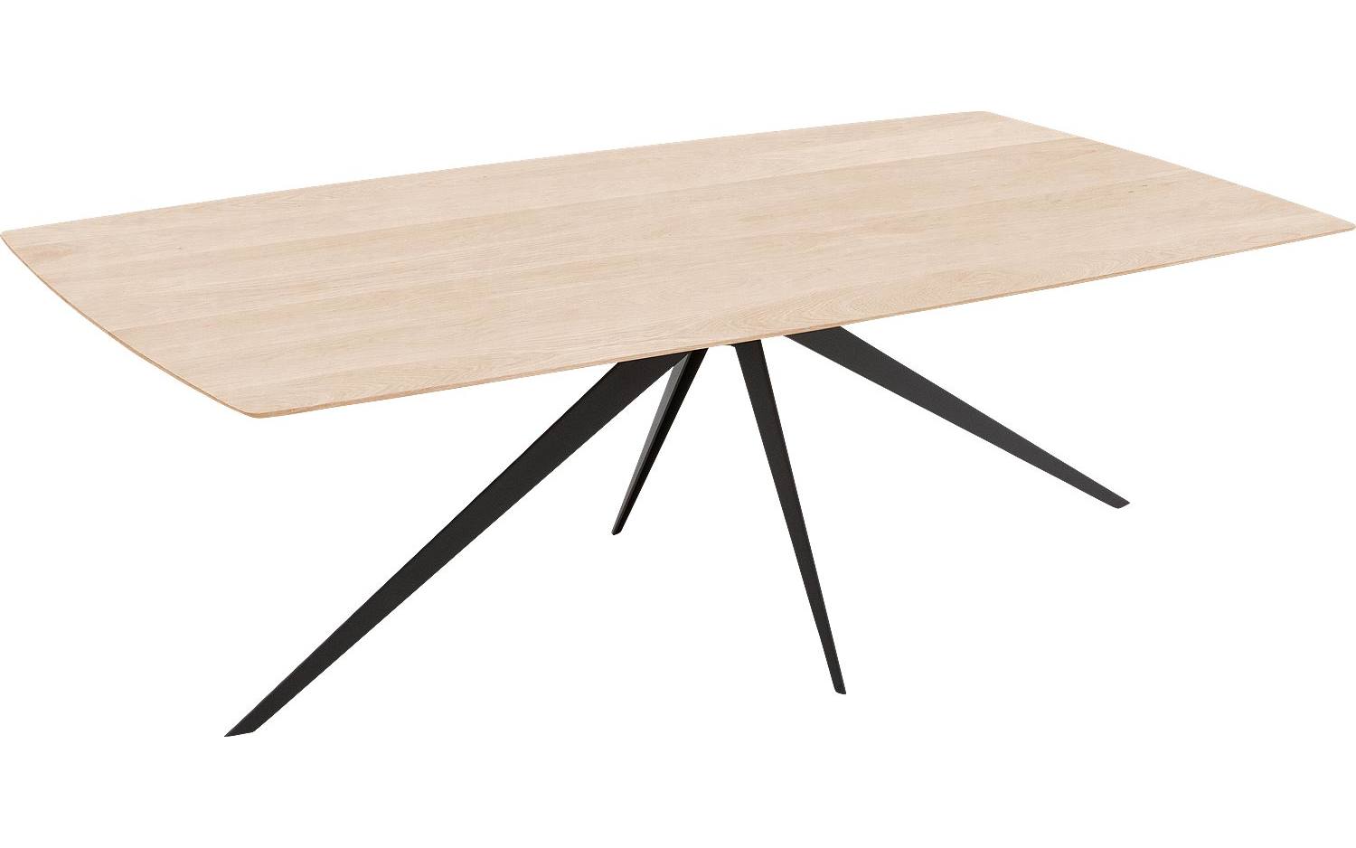 Goossens Excellent Eettafel Floyd, Semi rechthoekig 200 x 100 cm - 8718823207408