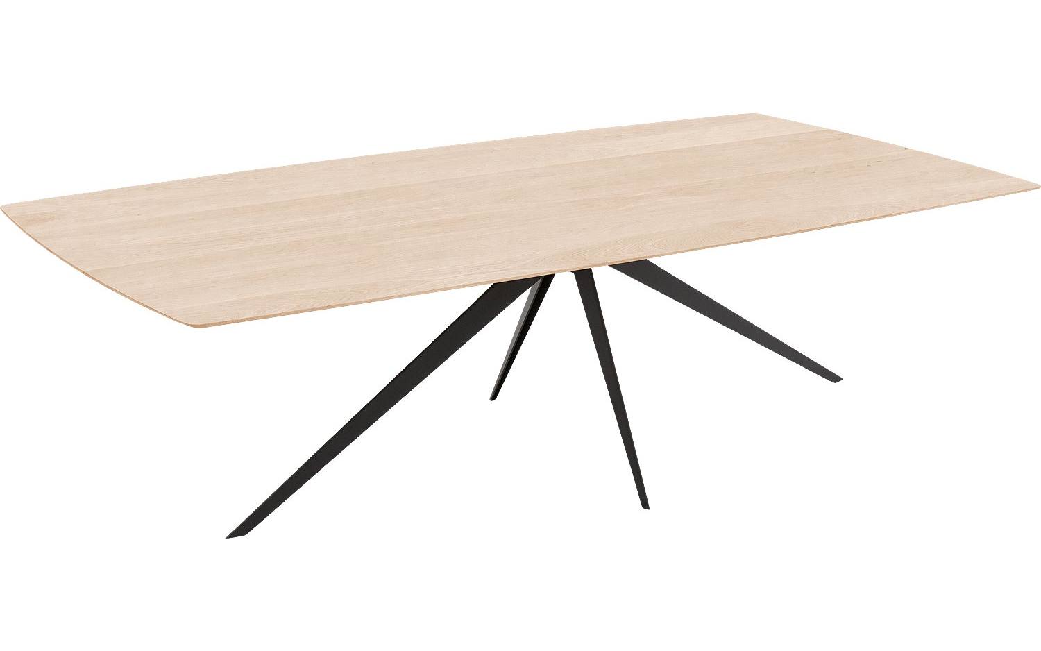Goossens Excellent Eettafel Floyd, Semi rechthoekig 260 x 100 cm - 8718823208948