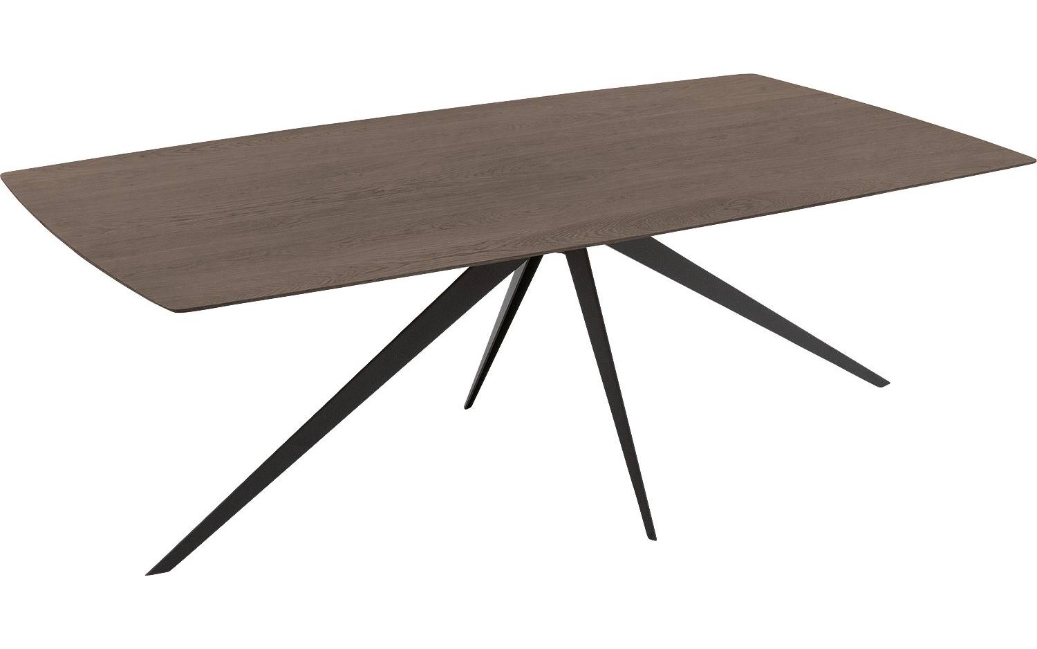 Goossens Excellent Eettafel Floyd, Semi rechthoekig 180 x 100 cm - 8718823212211