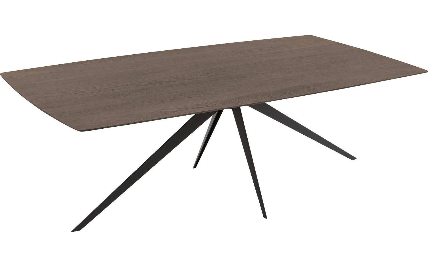 Goossens Excellent Eettafel Floyd, Semi rechthoekig 200 x 100 cm - 8718823212266