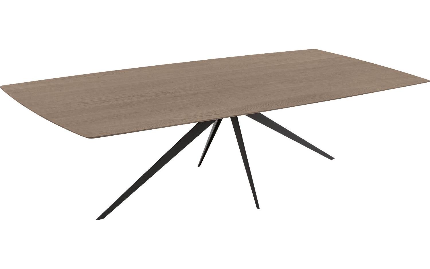 Goossens Excellent Eettafel Floyd, Semi rechthoekig 260 x 100 cm - 8718823215809