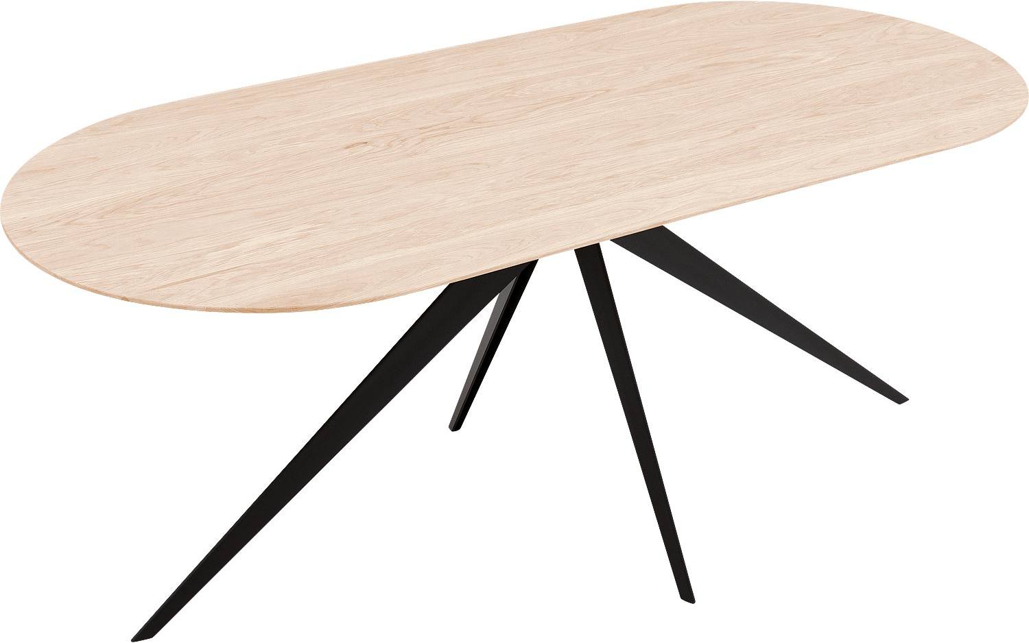 Goossens Excellent Eettafel Floyd, Semi rond 180 x 100 cm - 8718823207248