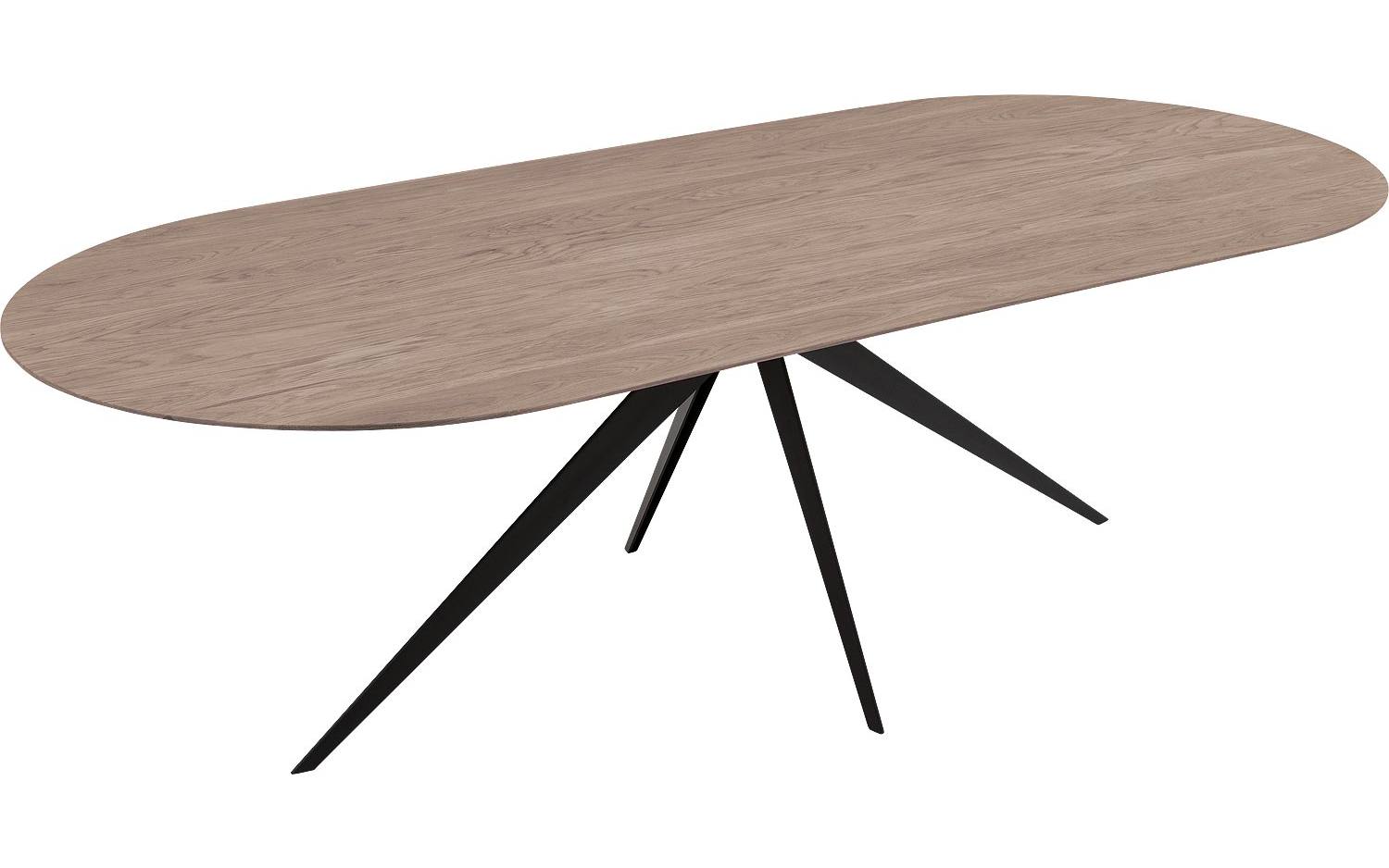 Goossens Excellent Eettafel Floyd, Semi rond 260 x 100 cm - 8718823207729