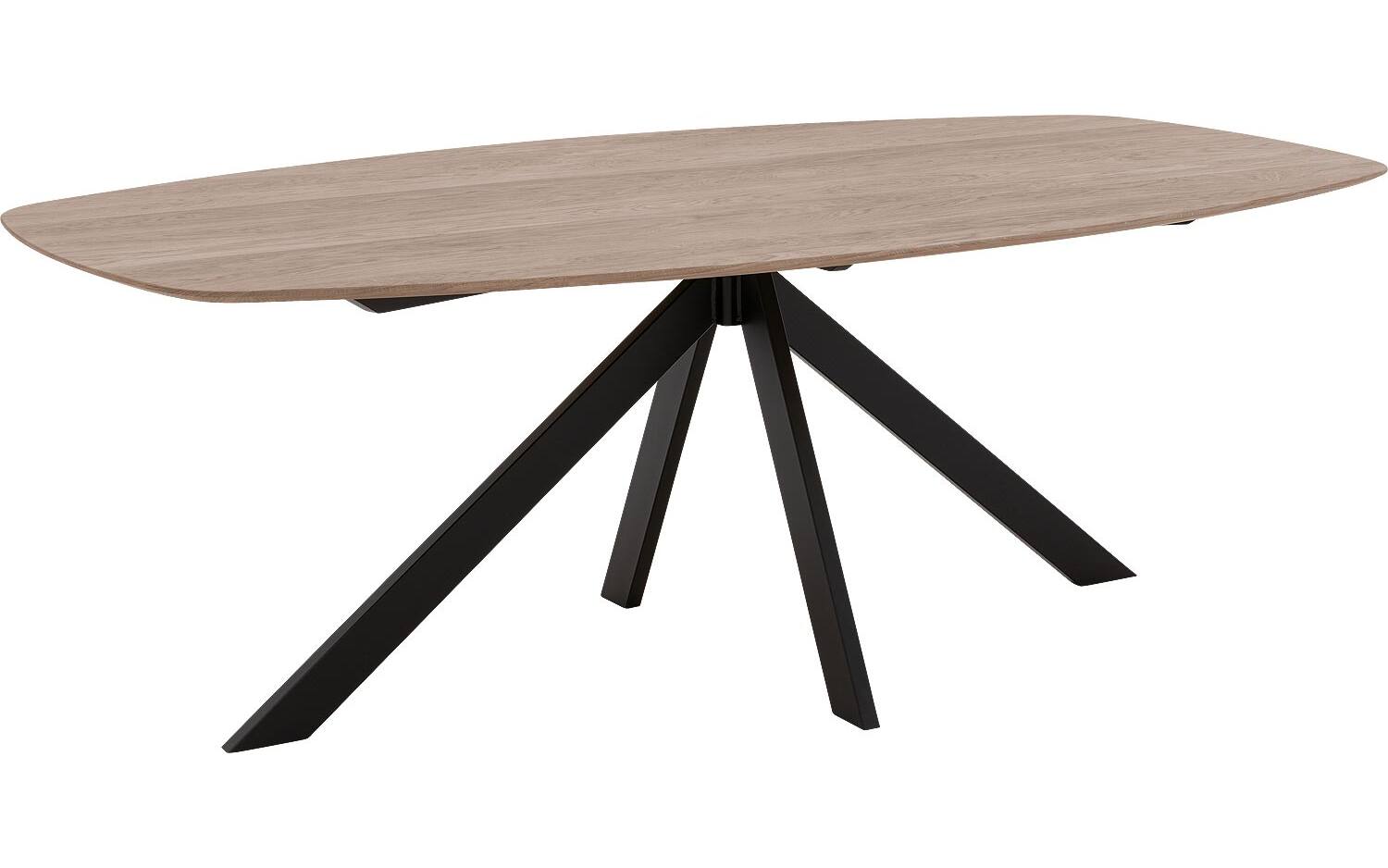 Goossens Excellent Eettafel Floyd, Semi ovaal 180 x 100 cm - 8718823245226