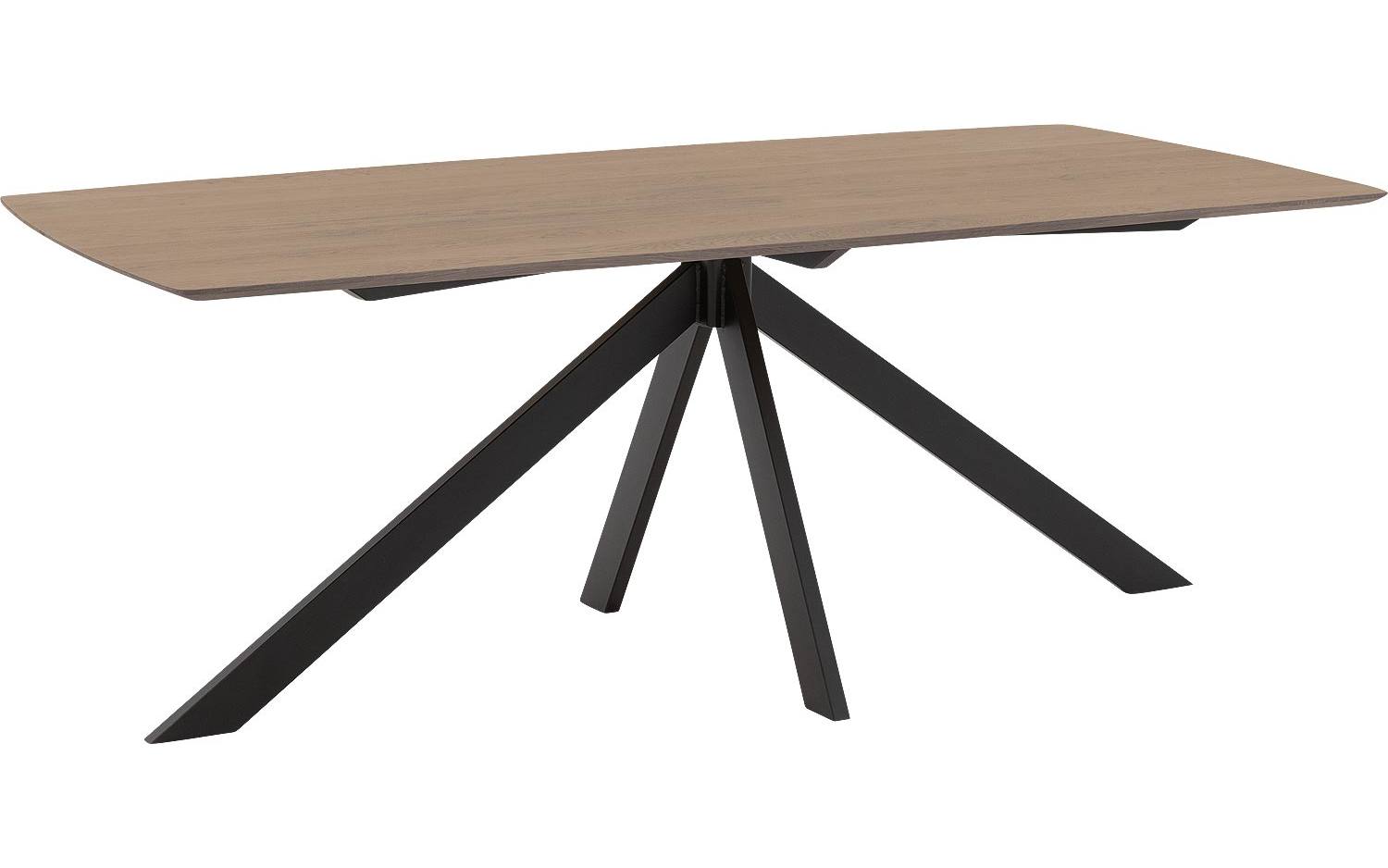 Goossens Excellent Eettafel Floyd, Semi rechthoekig 200 x 100 cm - 8718823212303