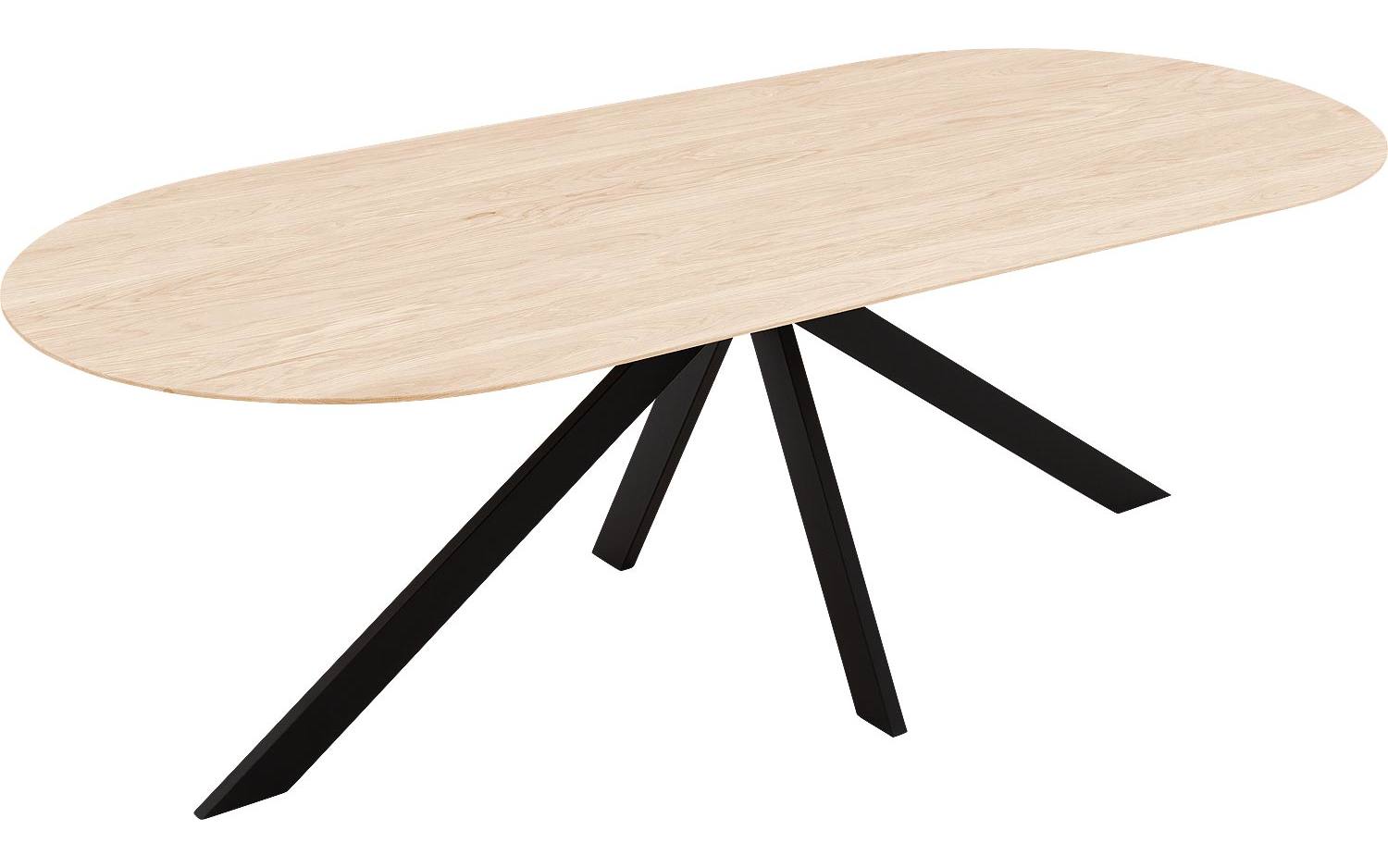 Goossens Excellent Eettafel Floyd, Semi rond 240 x 100 cm - 8718823207354