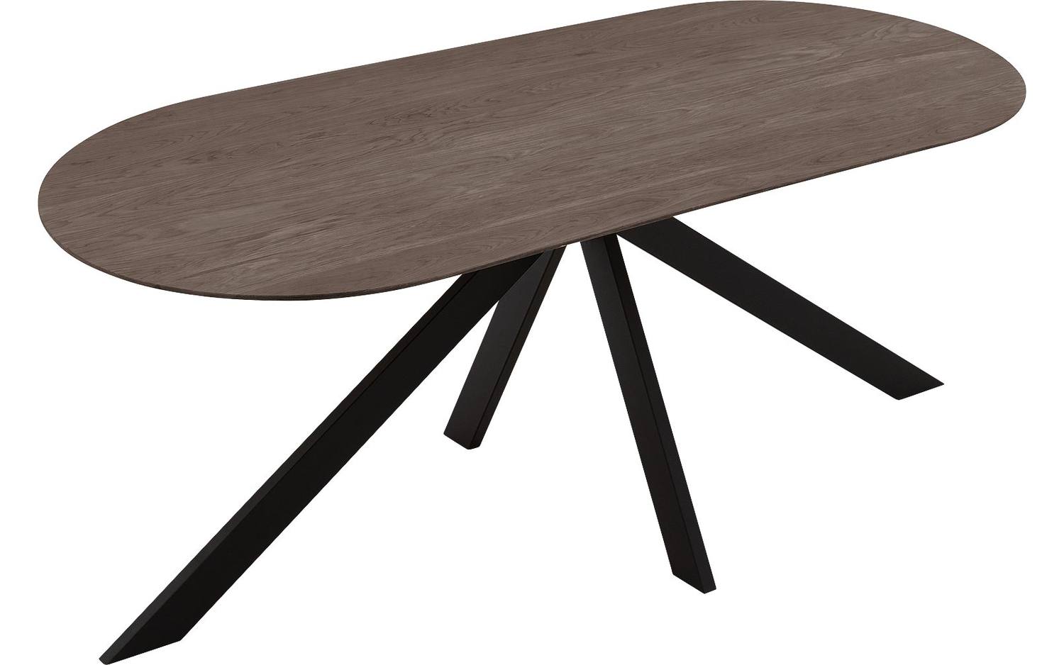 Goossens Excellent Eettafel Uniek, Semi rond 180 x 100 cm - 8718823336177