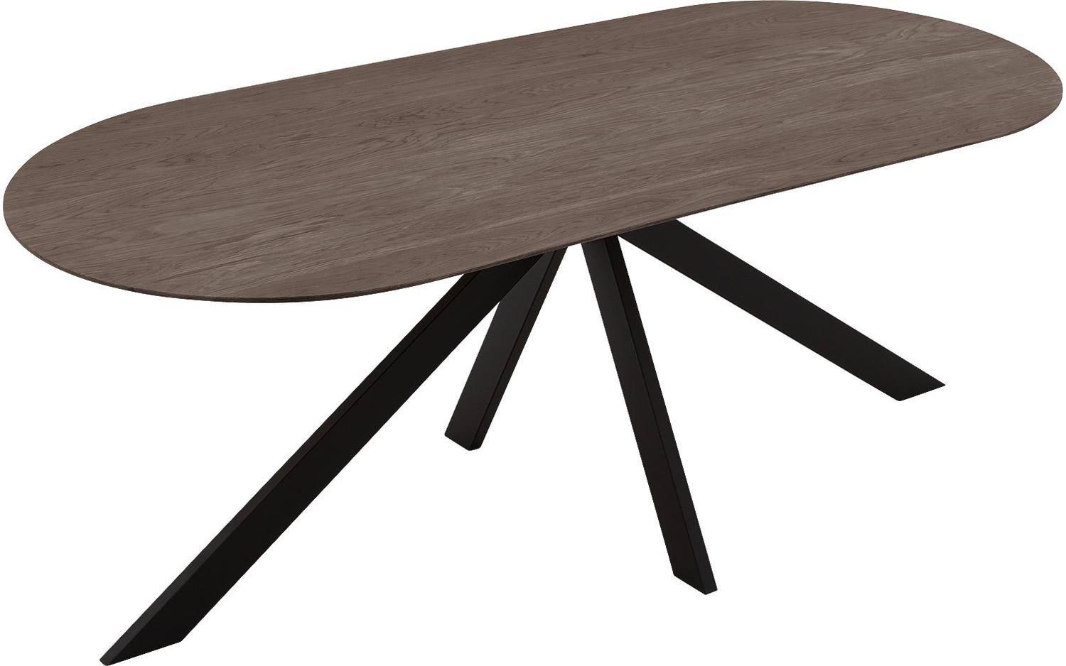 Goossens Excellent Eettafel Uniek, Semi rond 200 x 100 cm - 8718823336153