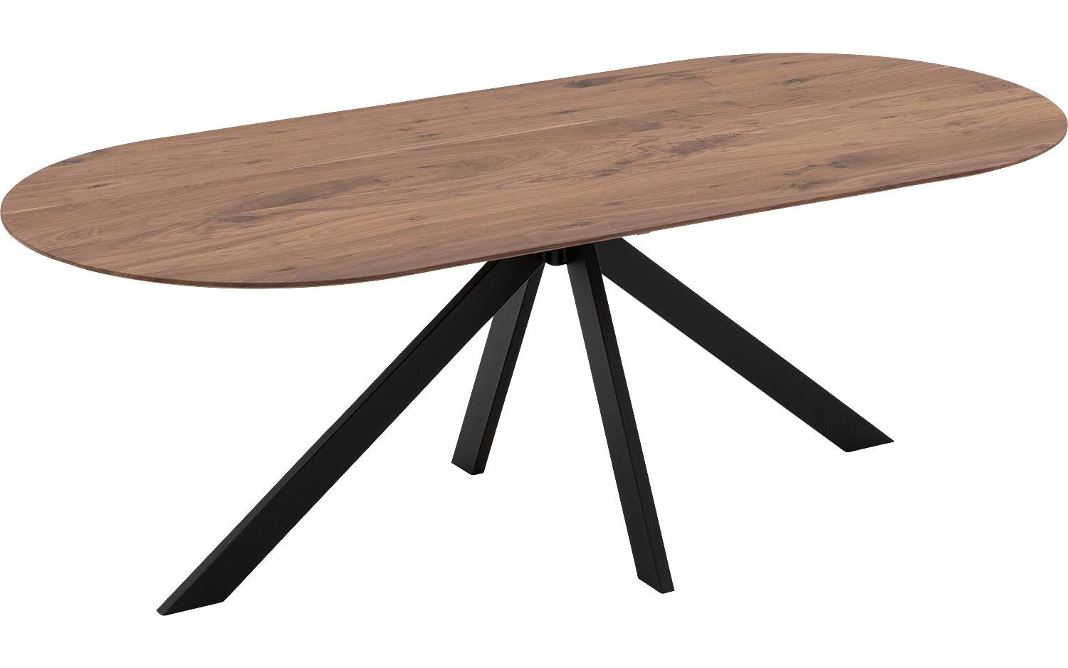 Goossens Excellent Eettafel Floyd, Semi rond 180 x 100 cm - 8718823214772