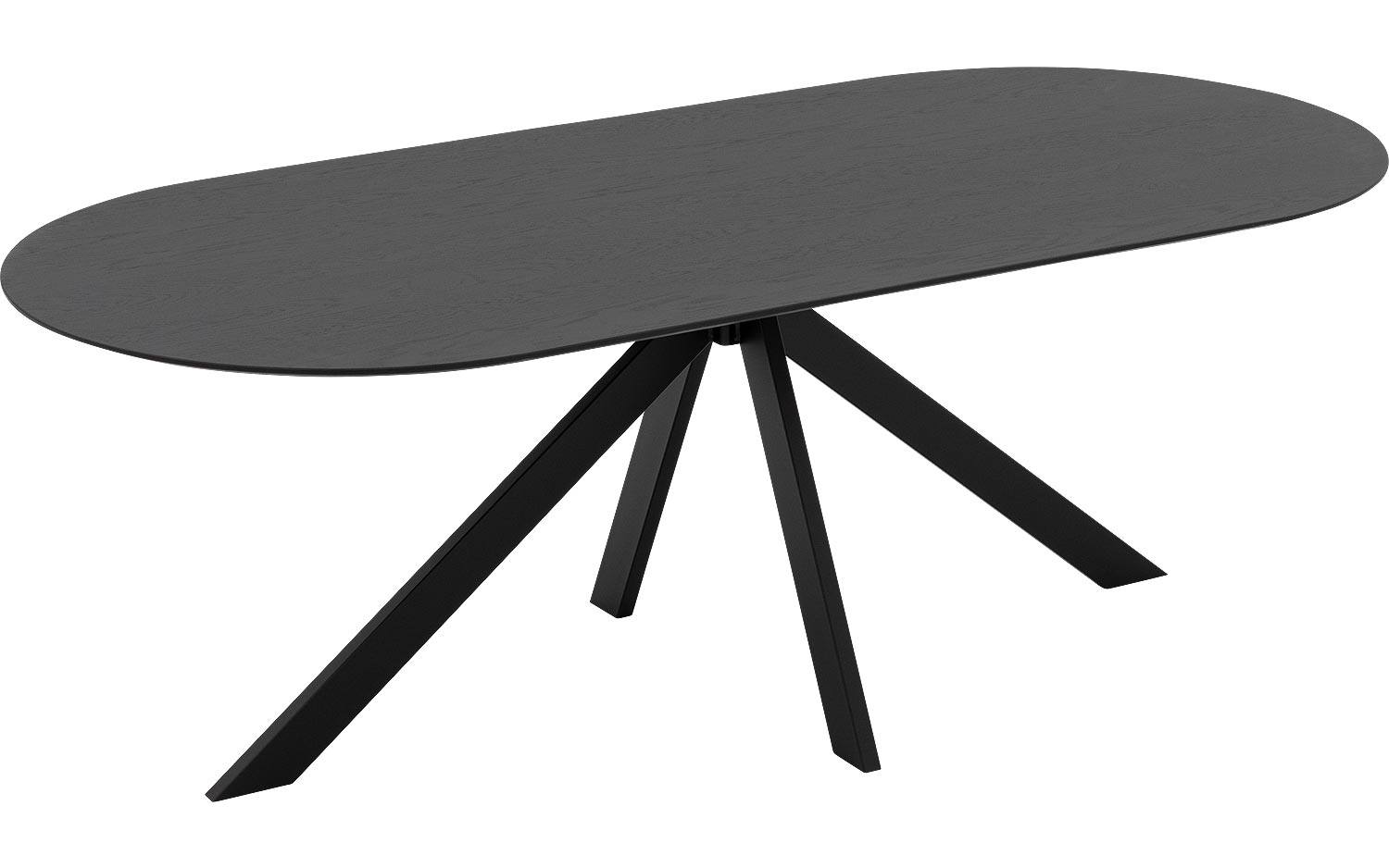 Goossens Excellent Eettafel Floyd, Semi rond 260 x 100 cm - 8718823214857