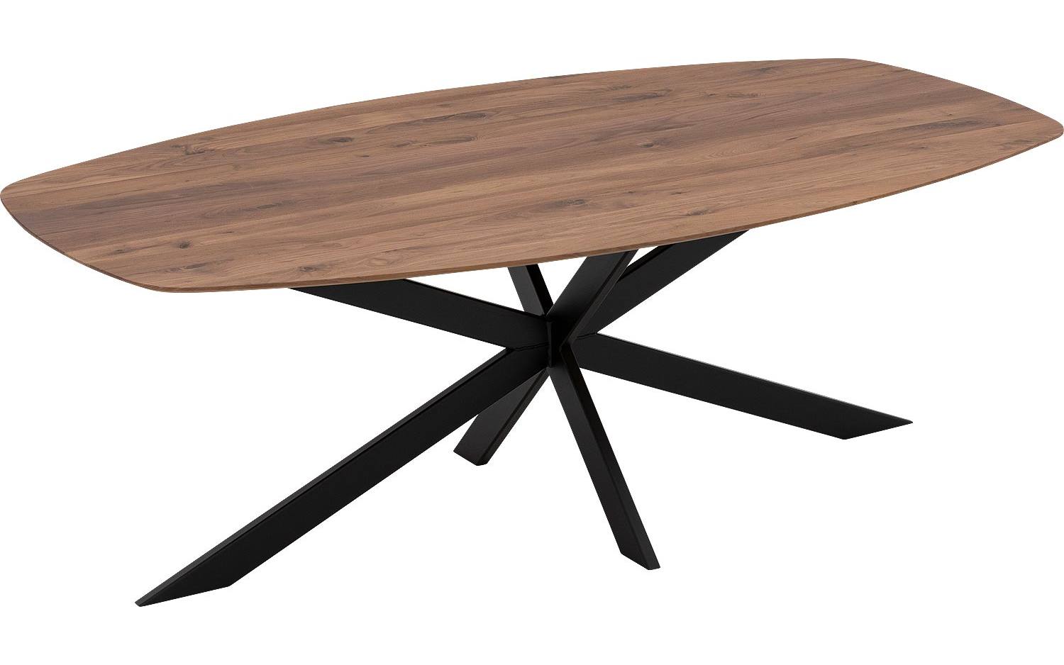 Goossens Excellent Eettafel Floyd, Semi ovaal 240 x 120 cm - 8718823211306