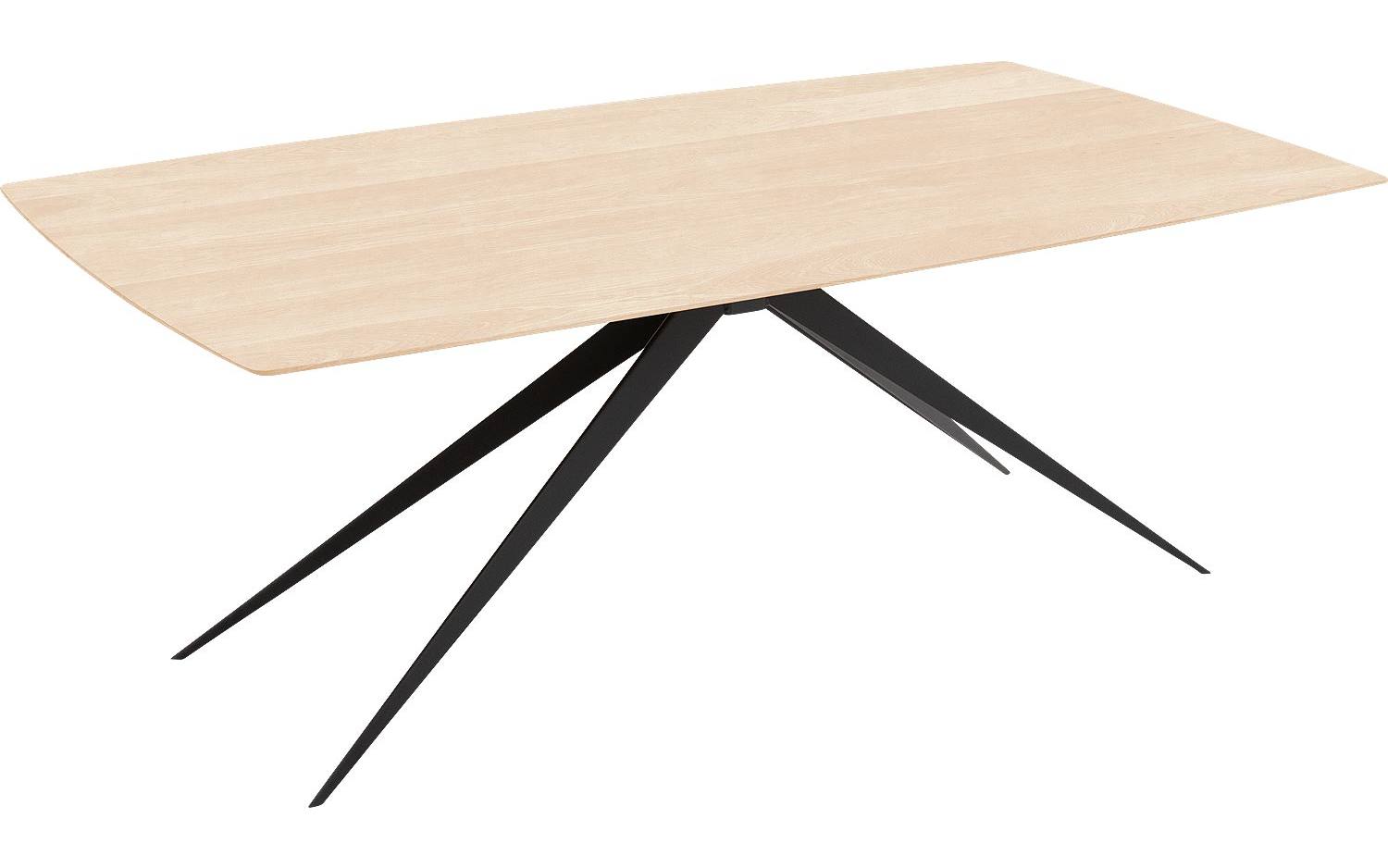 Goossens Excellent Eettafel Floyd, Semi rechthoekig 180 x 100 cm - 8718823209952