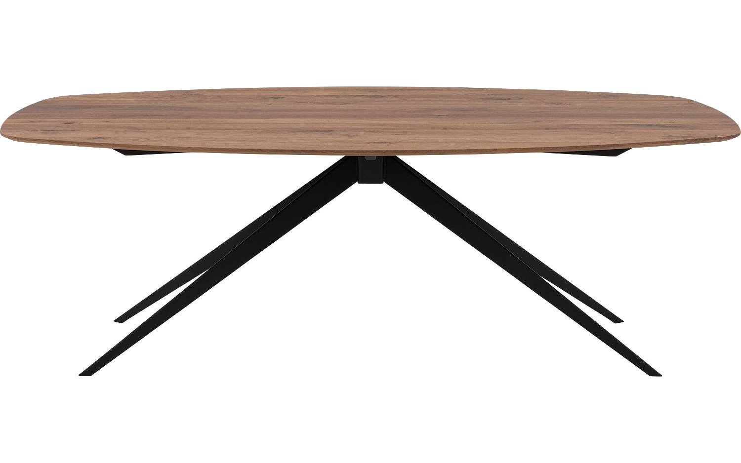 Goossens Excellent Eettafel Floyd, Semi ovaal 220 x 120 cm - 8718823214246