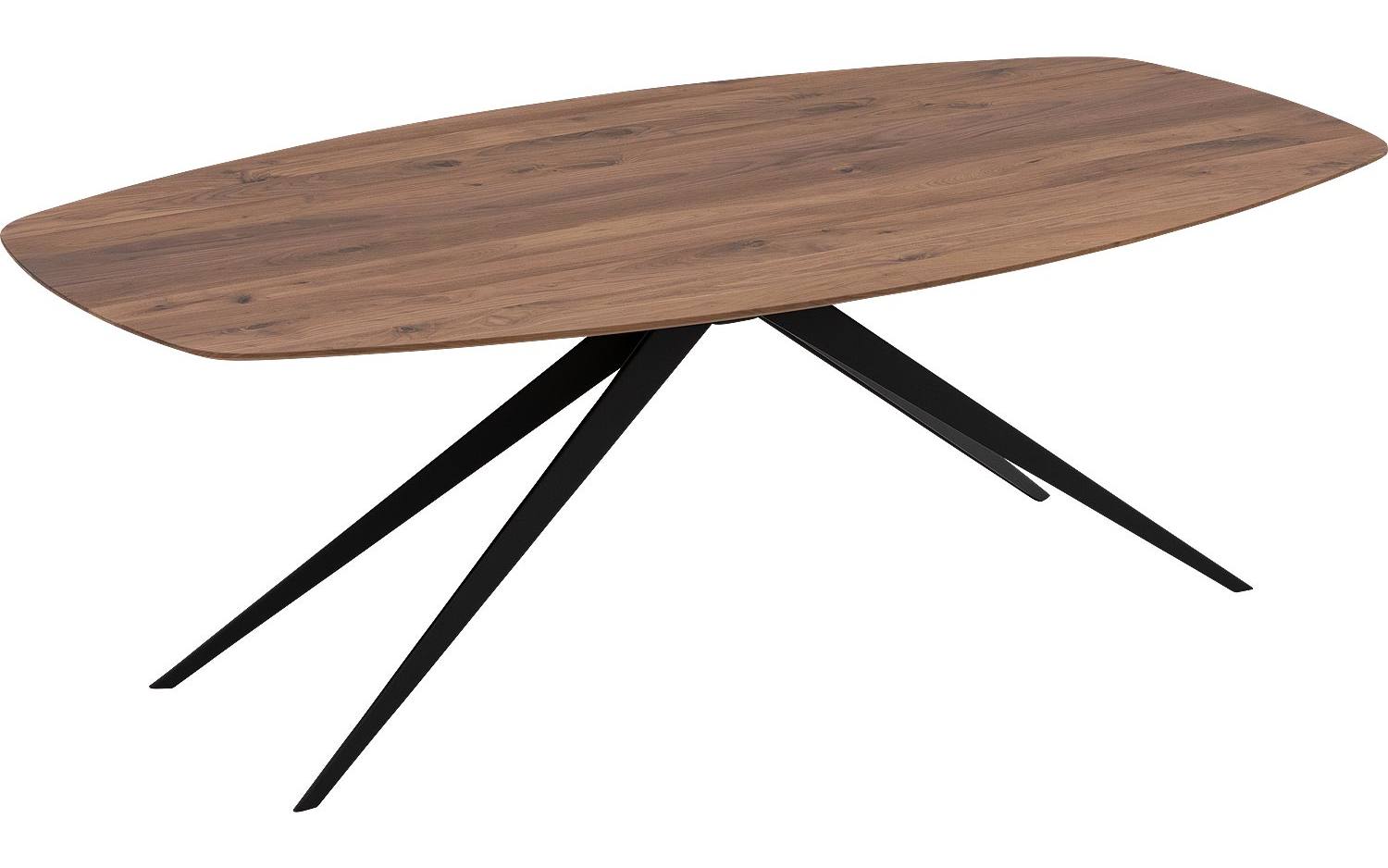 Goossens Excellent Eettafel Floyd, Semi ovaal 260 x 120 cm - 8718823214284