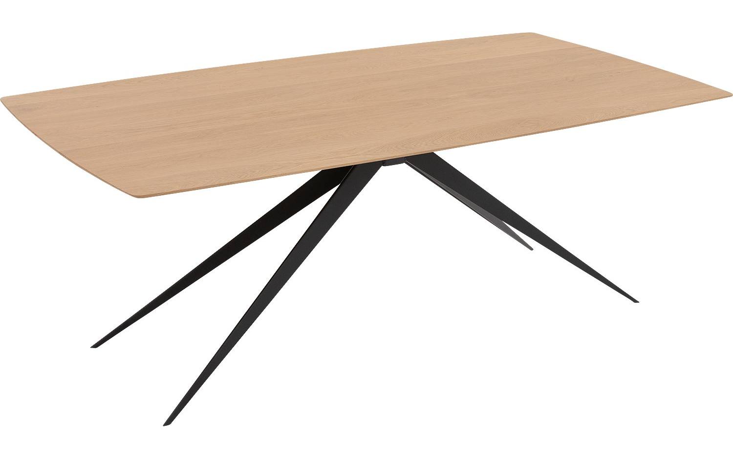 Goossens Excellent Eettafel Floyd, Semi rechthoekig 200 x 100 cm - 8718823191356