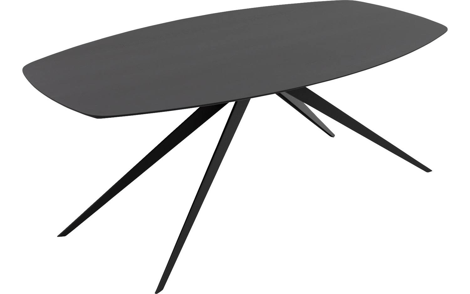 Goossens Excellent Eettafel Floyd, Semi ovaal 200 x 110 cm - 8718823191301