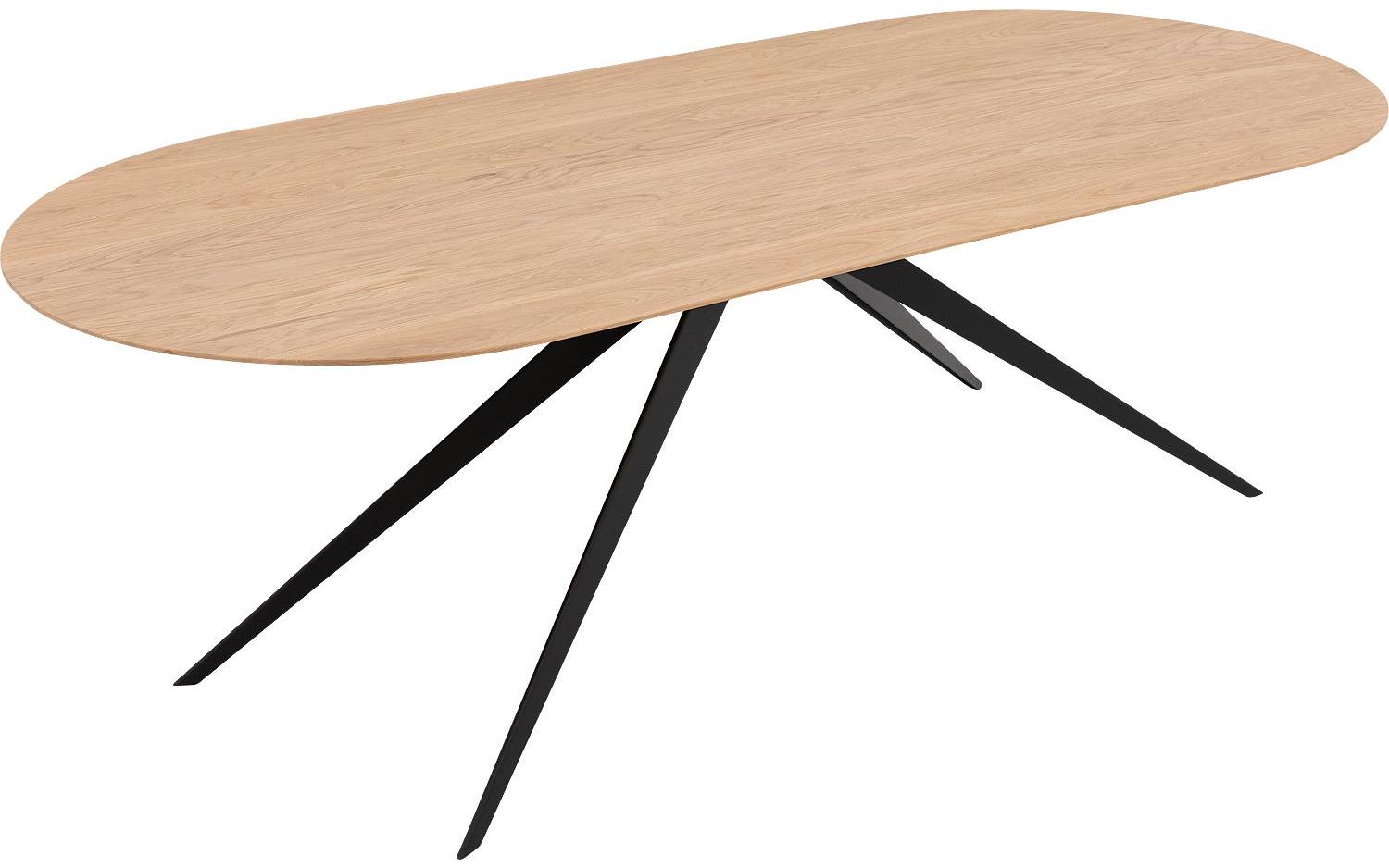 Goossens Excellent Eettafel Floyd, Semi rond 240 x 100 cm - 8718823191547