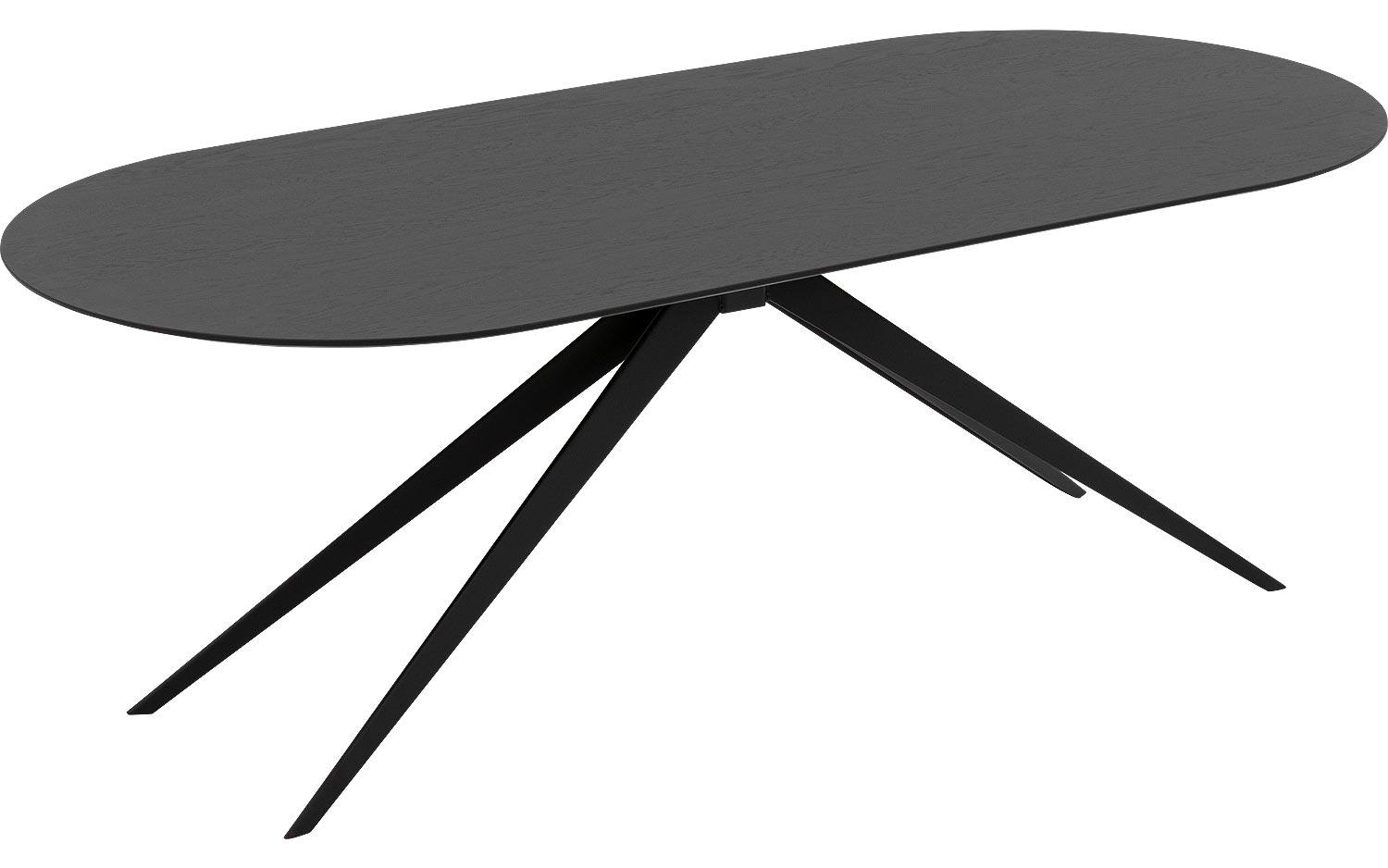 Goossens Excellent Eettafel Floyd, Semi rond 220 x 100 cm - 8718823215212