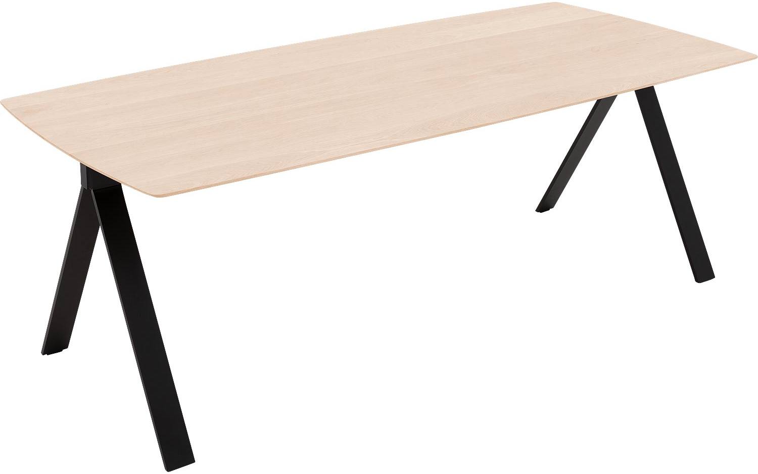 Goossens Excellent Eettafel Floyd, Semi rechthoekig 220 x 100 cm - 8718823208252