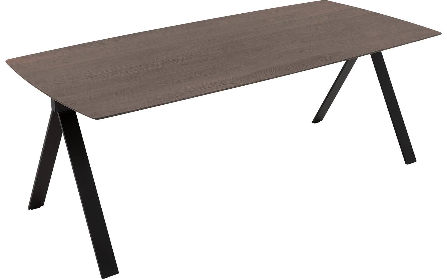 Goossens Excellent Eettafel Floyd, Semi rechthoekig 200 x 100 cm - 8718823207712