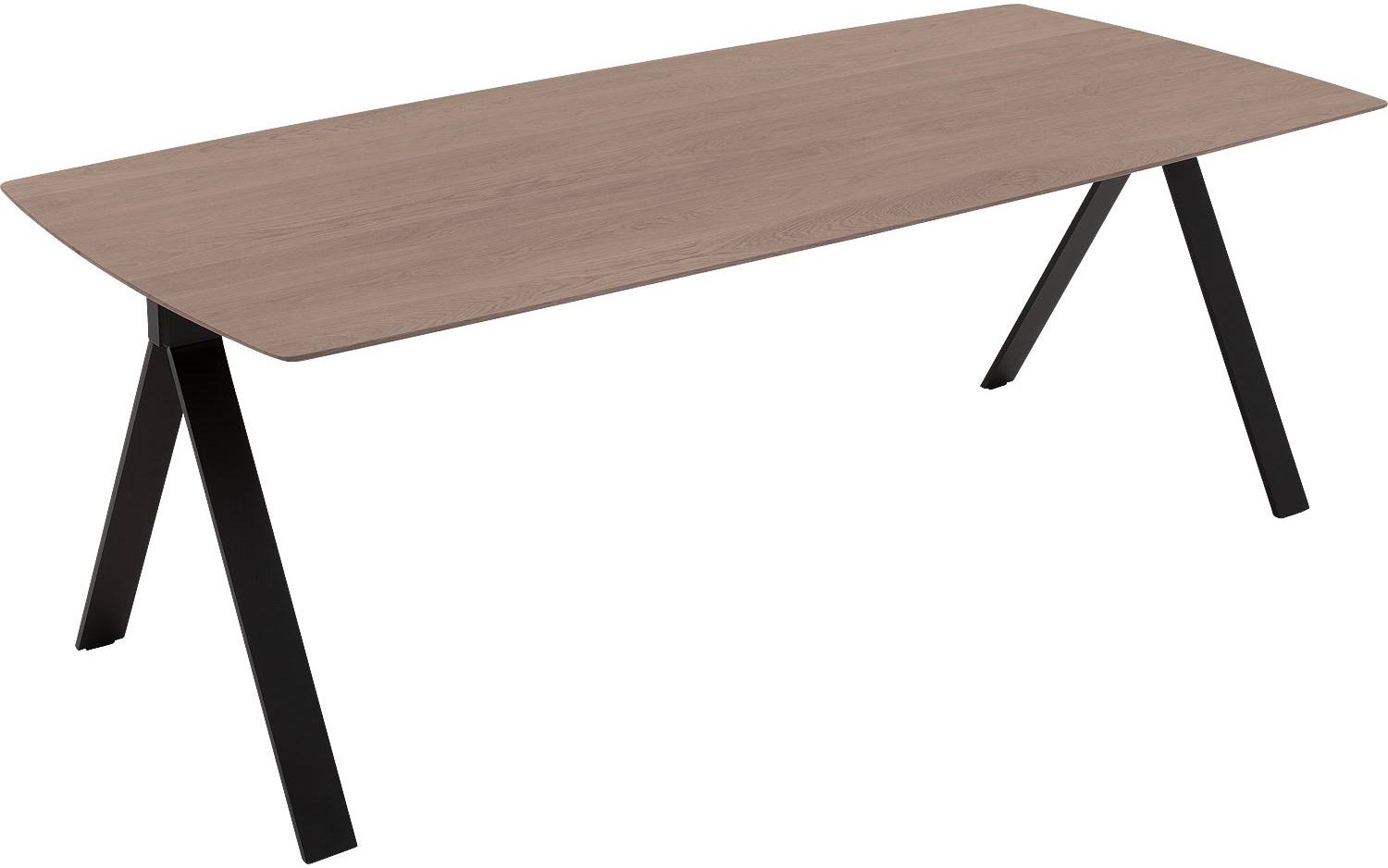 Goossens Excellent Eettafel Floyd, Semi rechthoekig 220 x 100 cm - 8718823208276