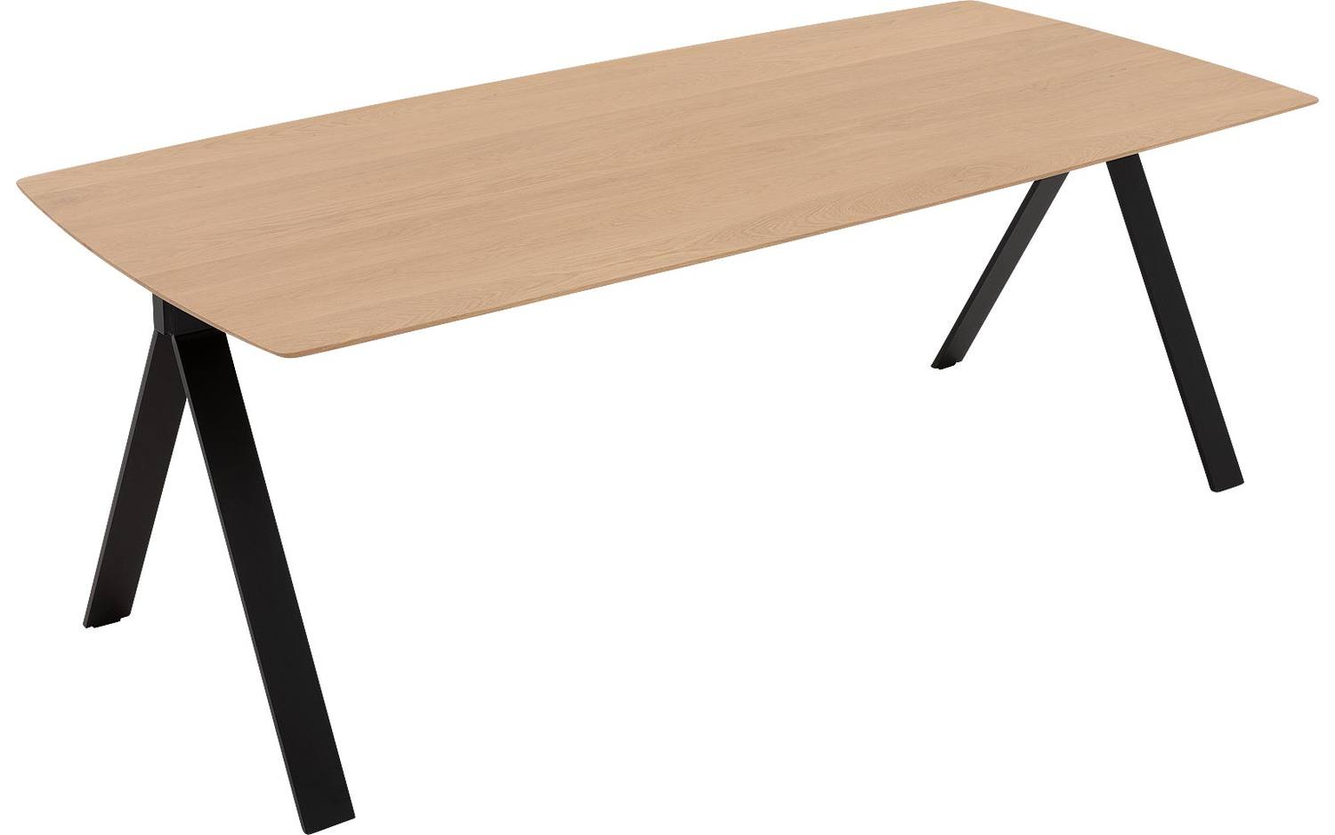 Goossens Excellent Eettafel Floyd, Semi rechthoekig 200 x 100 cm - 8718823200669