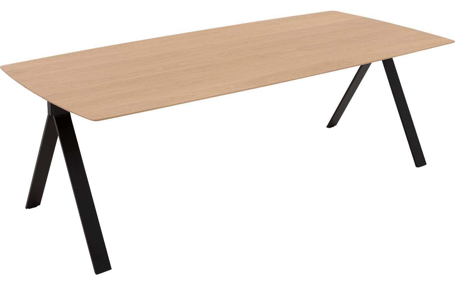 Goossens Excellent Eettafel Floyd, Semi rechthoekig 240 x 100 cm - 8718823200676