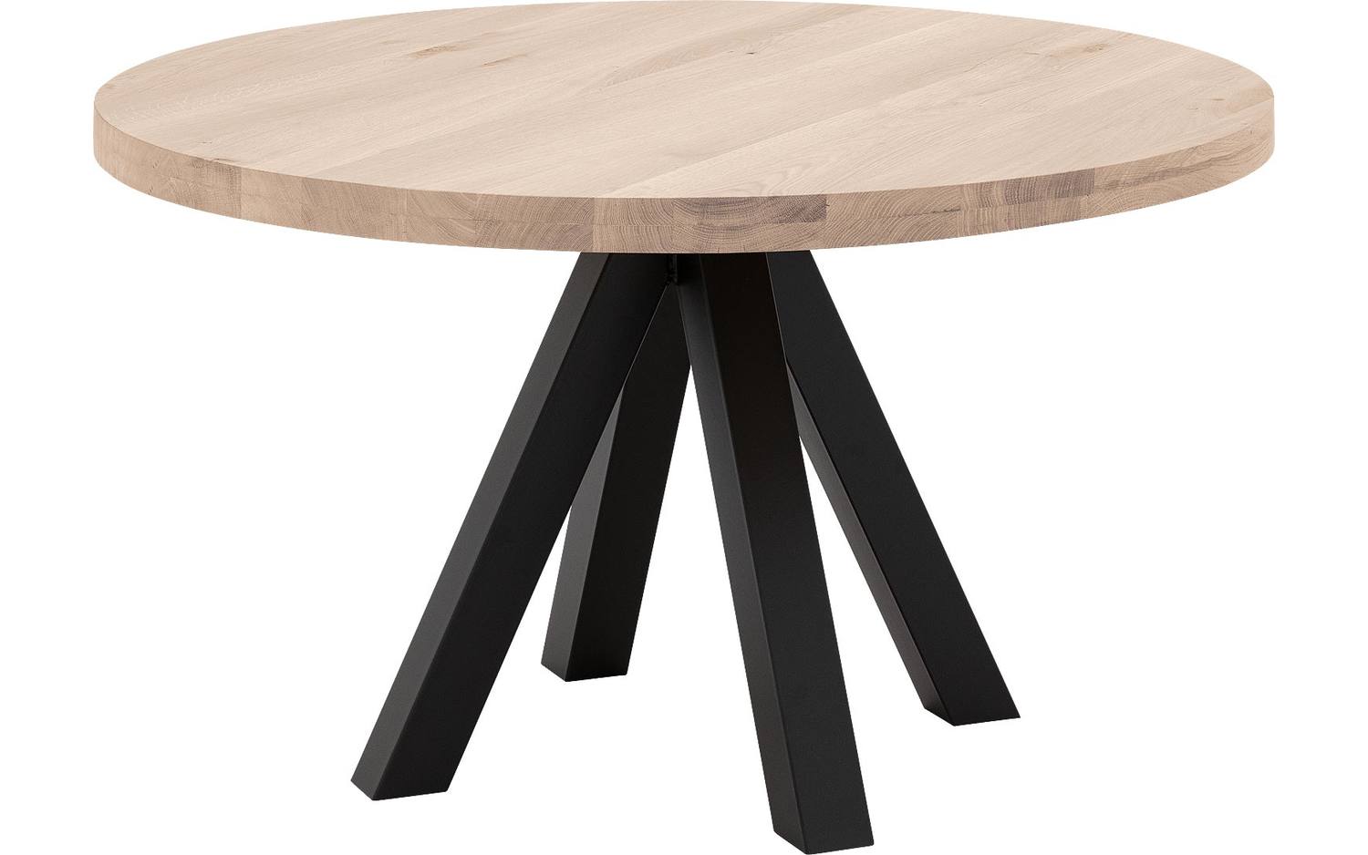 Goossens Eettafel Blade, Strak blad rond 110 x 110 cm 6 cm dik - 8718823244113