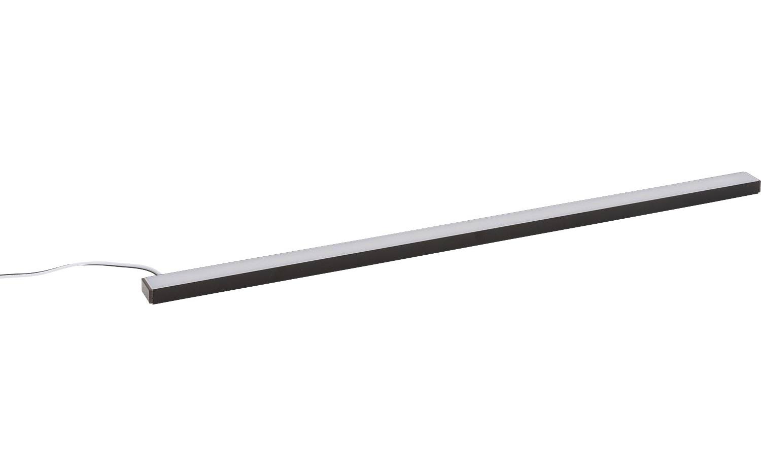 Goossens Kastverlichting Finish, Ledstrip 43 cm breed wit licht, zwart aluminium, , stijlvol landelijk - 8718823221954