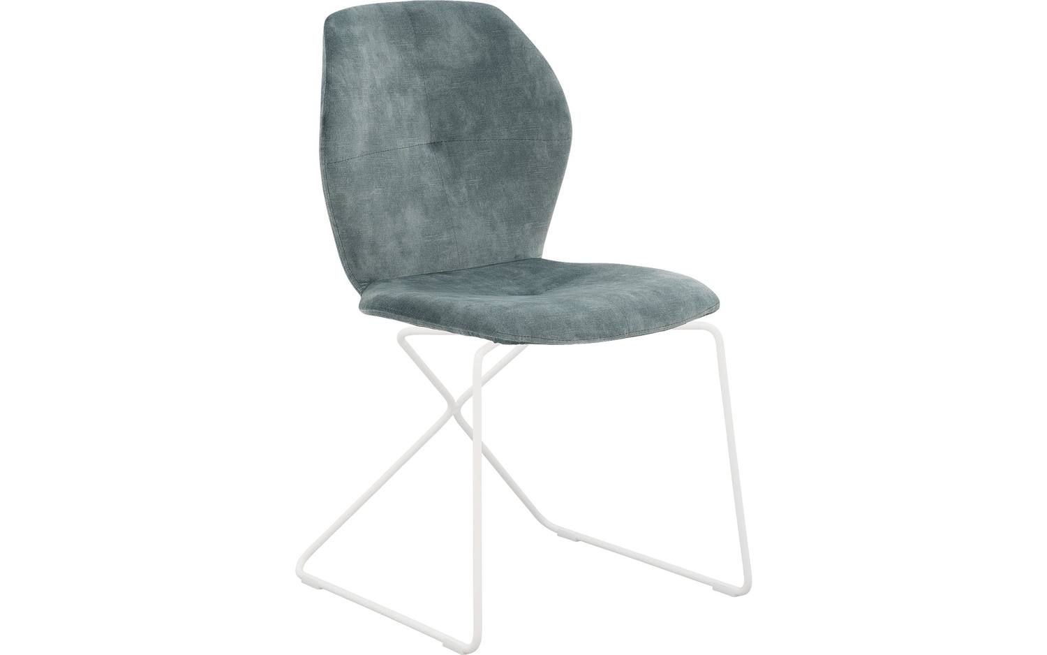 Goossens Excellent Eetkamerstoel Manzini groen velvet stof leuning, modern design - 8718823223668