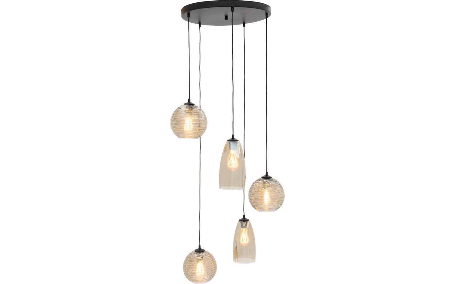 Goossens Hanglamp Soleil, Hanglamp met 5 lichtpunten Ø50cm - 8718121288710