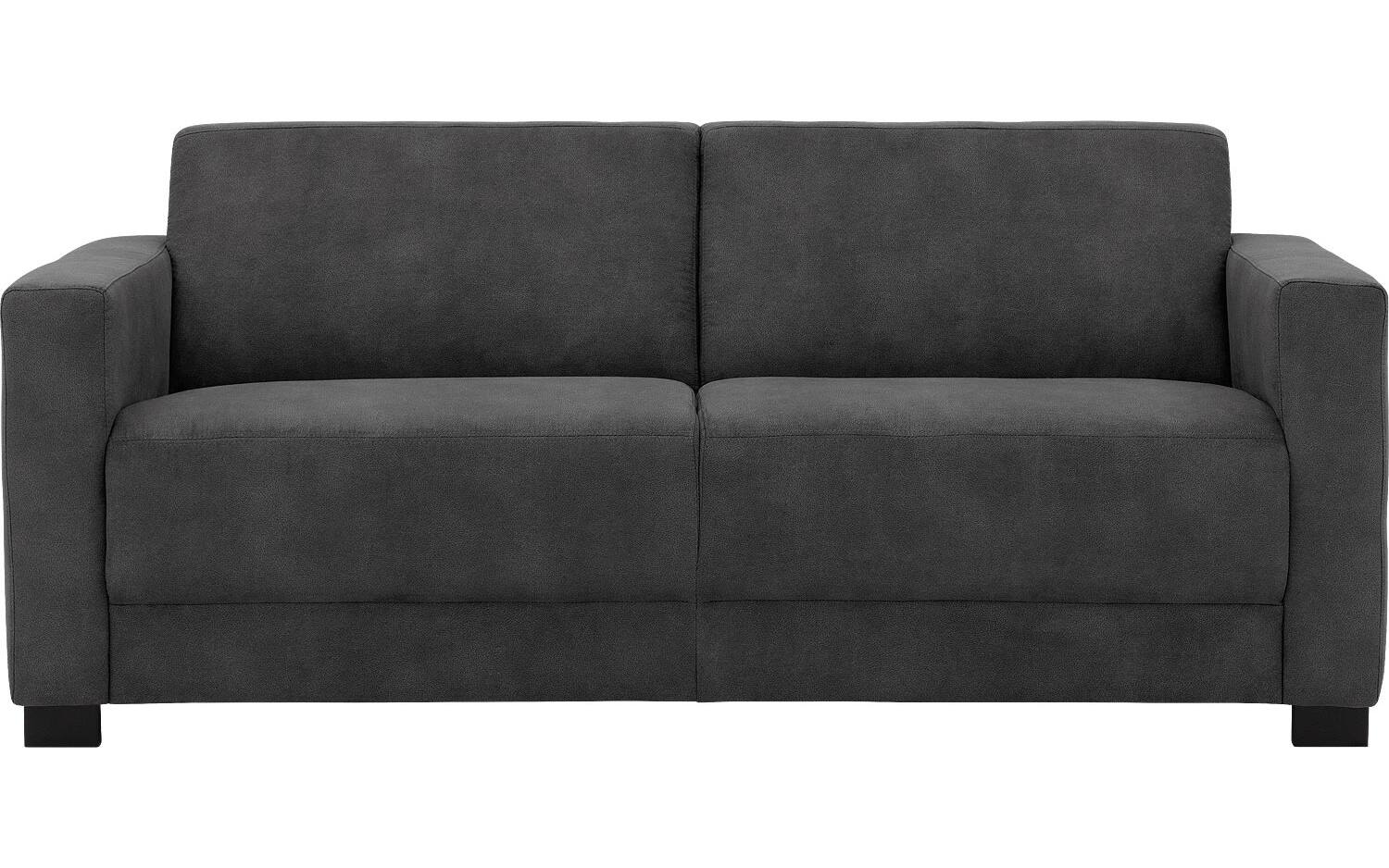 Goossens Bank My Style antraciet, microvezel, 2,5-zits, stijlvol landelijk - 8718823227406