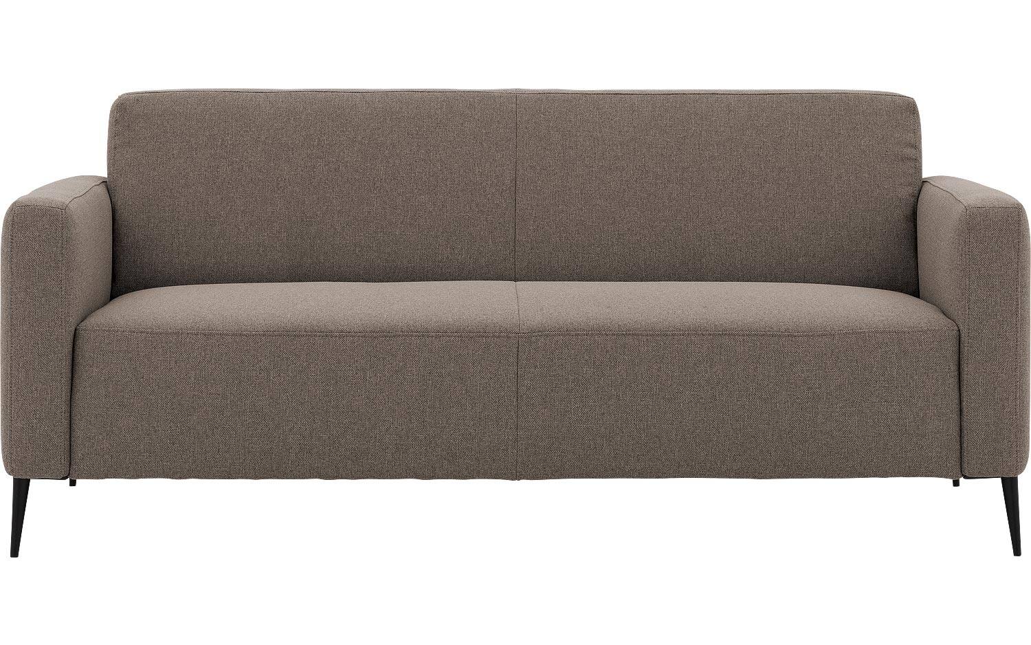 Goossens Bank Key West bruin, stof, 3-zits, modern design - 8718823075038