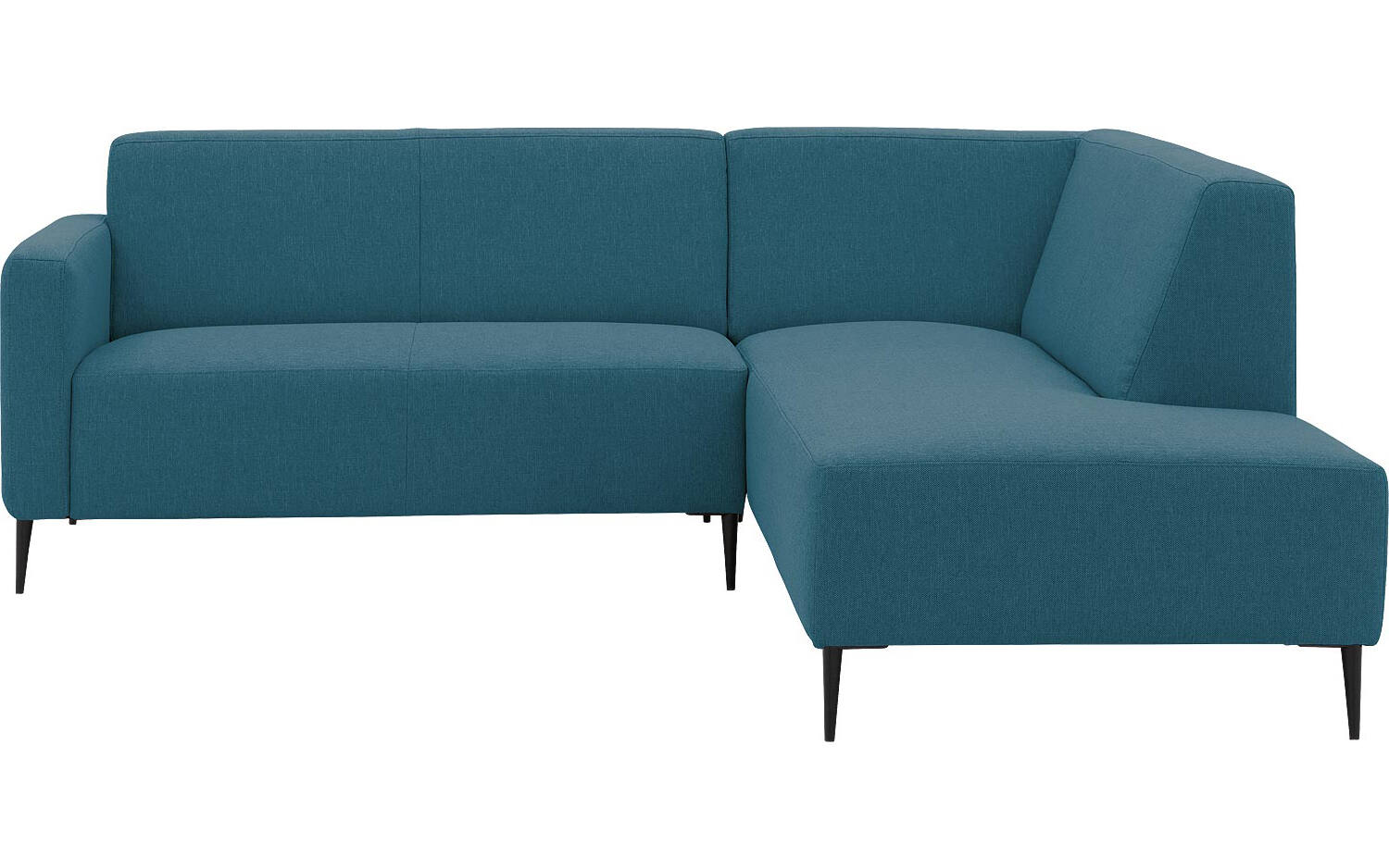 Goossens Bank Key West blauw, stof, 2-zits, modern design met ligelement rechts - 8718823235814