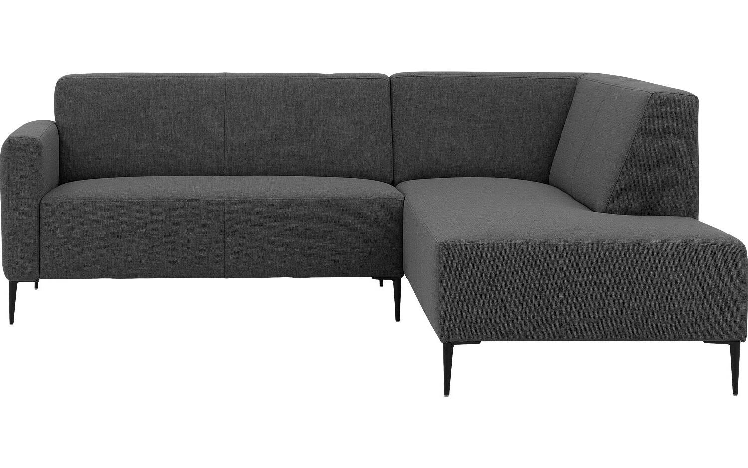 Goossens Bank Key West grijs, stof, 2-zits, modern design met ligelement rechts - 8718823235821