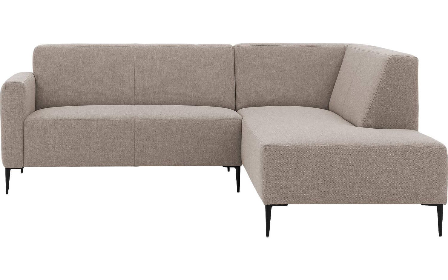 Goossens Bank Key West grijs, stof, 2-zits, modern design met ligelement rechts - 8718823235838