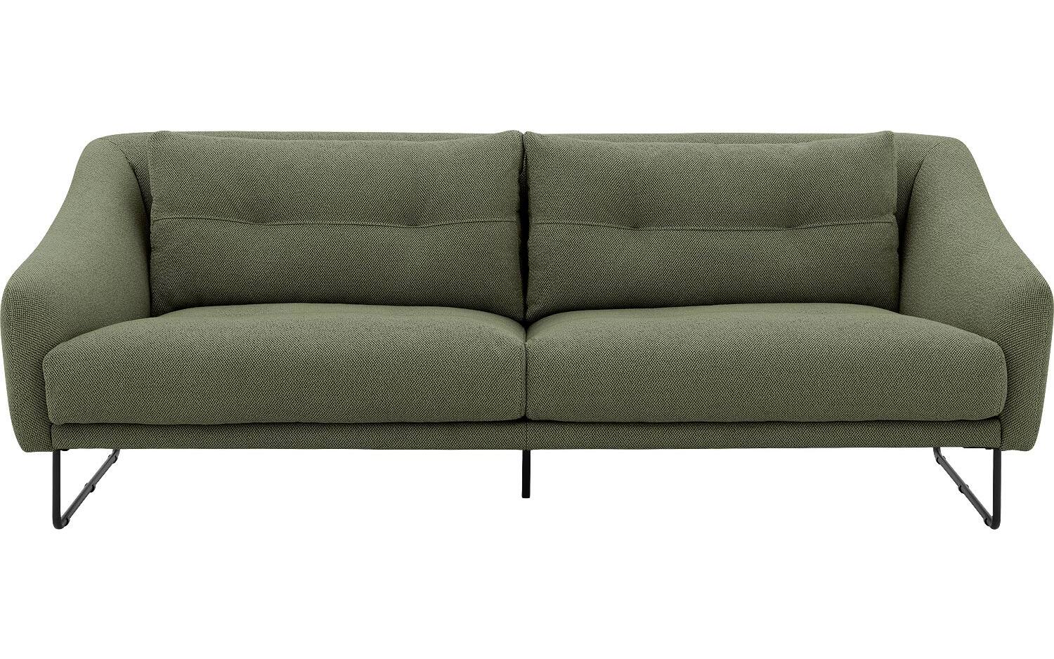 Goossens Excellent Bank Gs-2105 groen, stof, 3-zits, elegant chic - 8718823229455