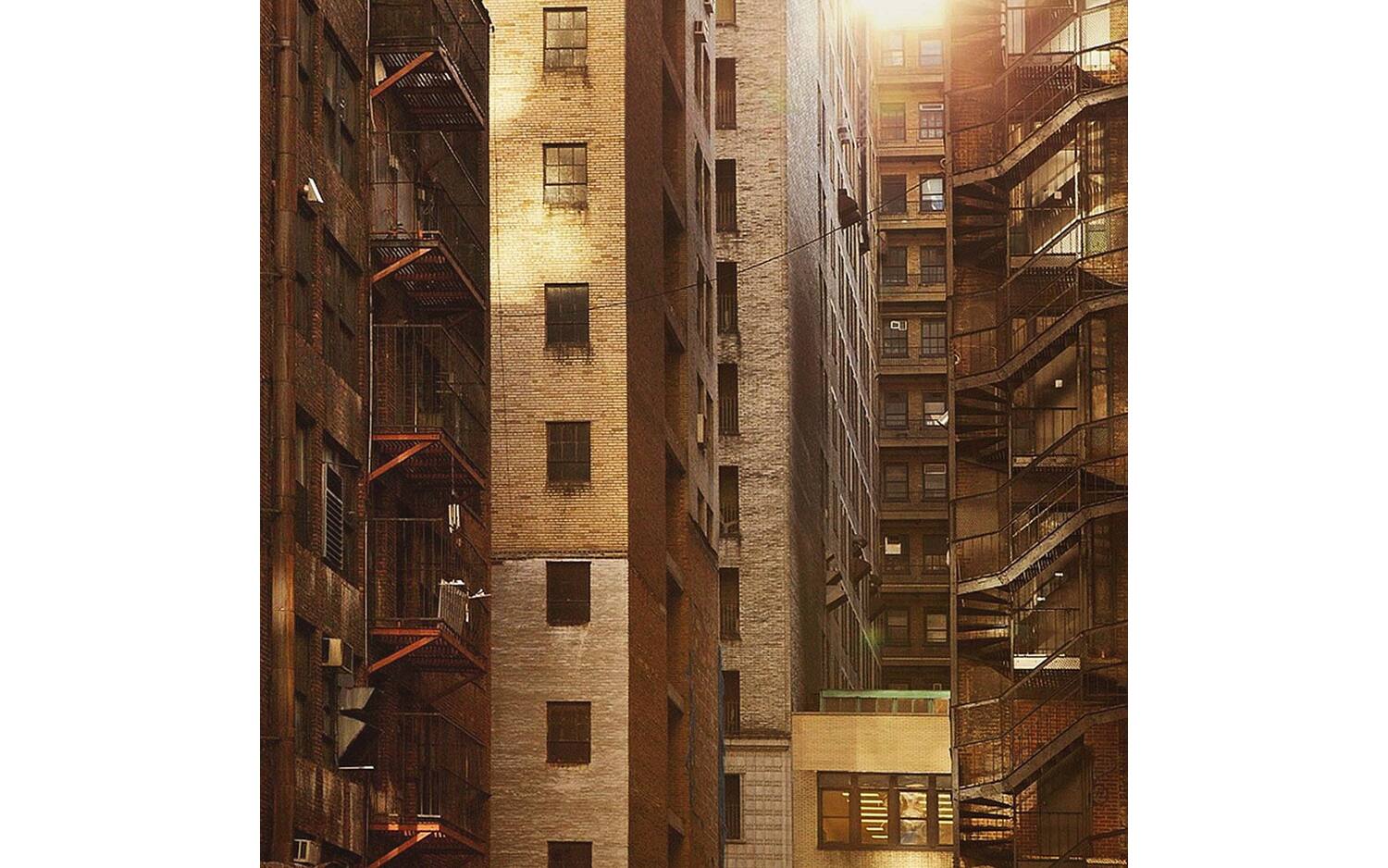 Goossens Schilderij City Sun, 74 x 74 cm - 8718823249835