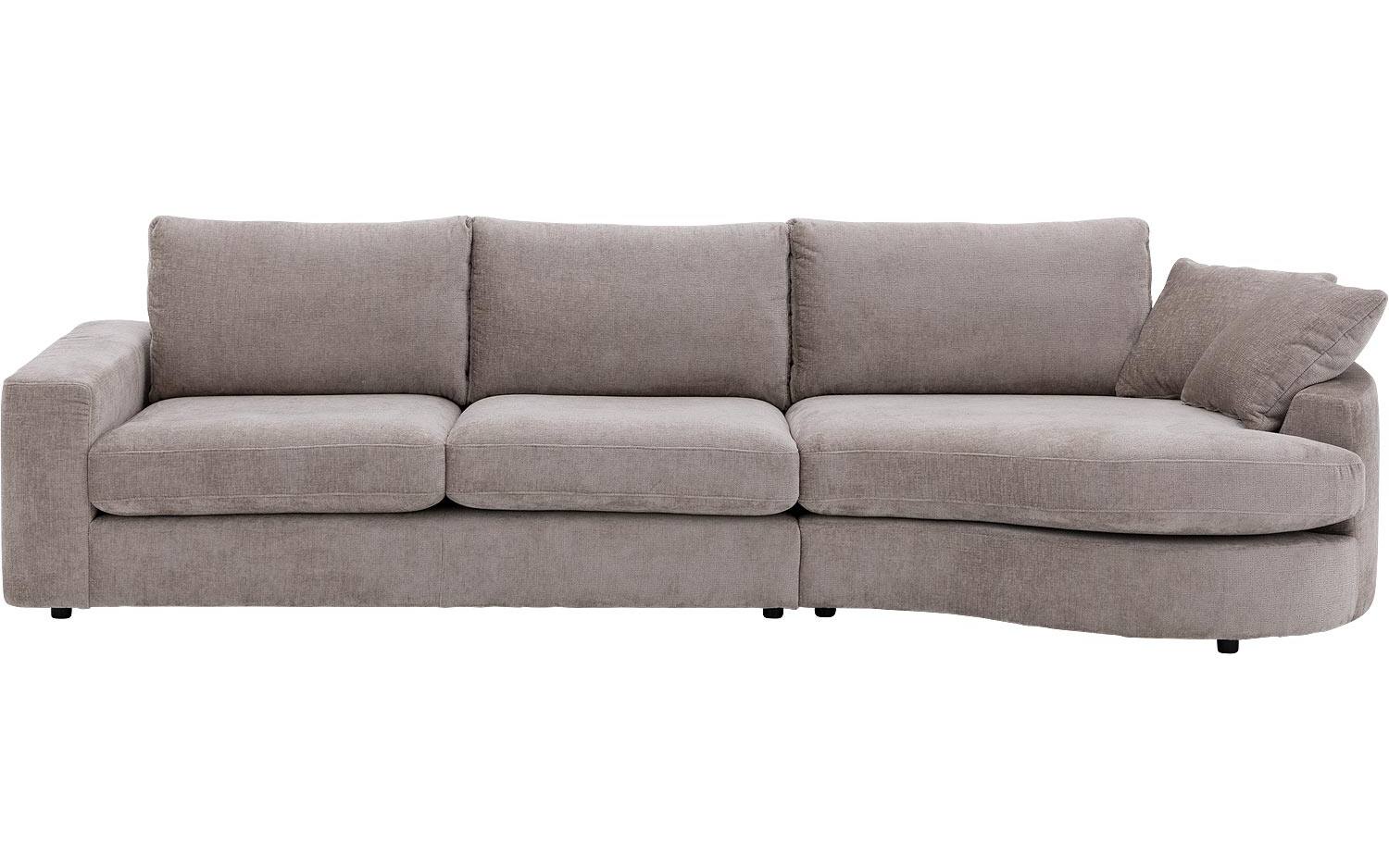 Goossens Excellent Bank Lotte bruin, stof, 2,5-zits, stijlvol landelijk - 8718823257779