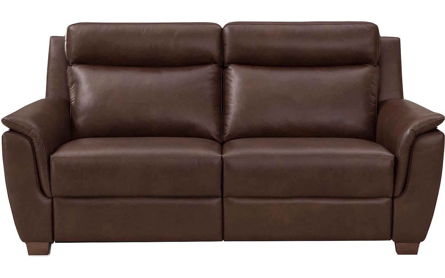 Goossens Excellent Bank Vlore bruin, leer, 2,5-zits, stijlvol landelijk - 8718823329599