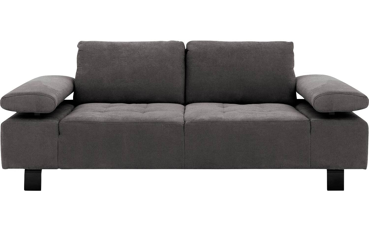 Goossens Bank Alvin grijs, stof, 3-zits, modern design - 8718823259483