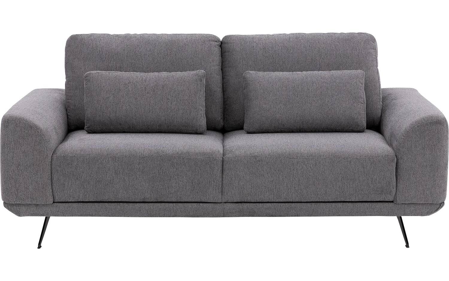 Goossens Excellent Bank Princess Met Elektrisch Uitschuifbaar Zitvlak grijs, stof, 3-zits, elegant chic - 8718823266191