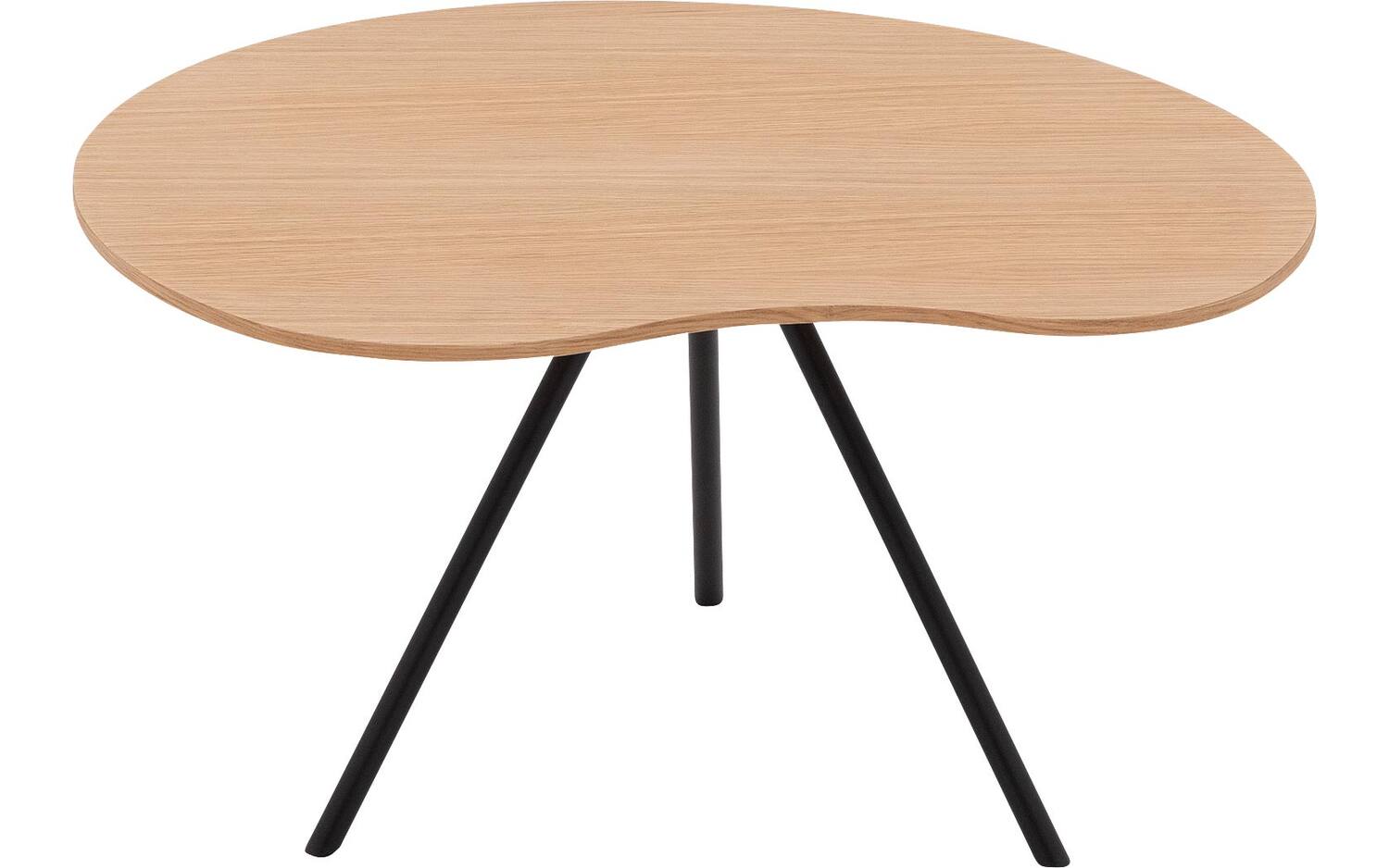 Goossens Salontafel Saya organisch, hout eiken blank, modern design, 61 x 33 x 49 cm - 8718823266764
