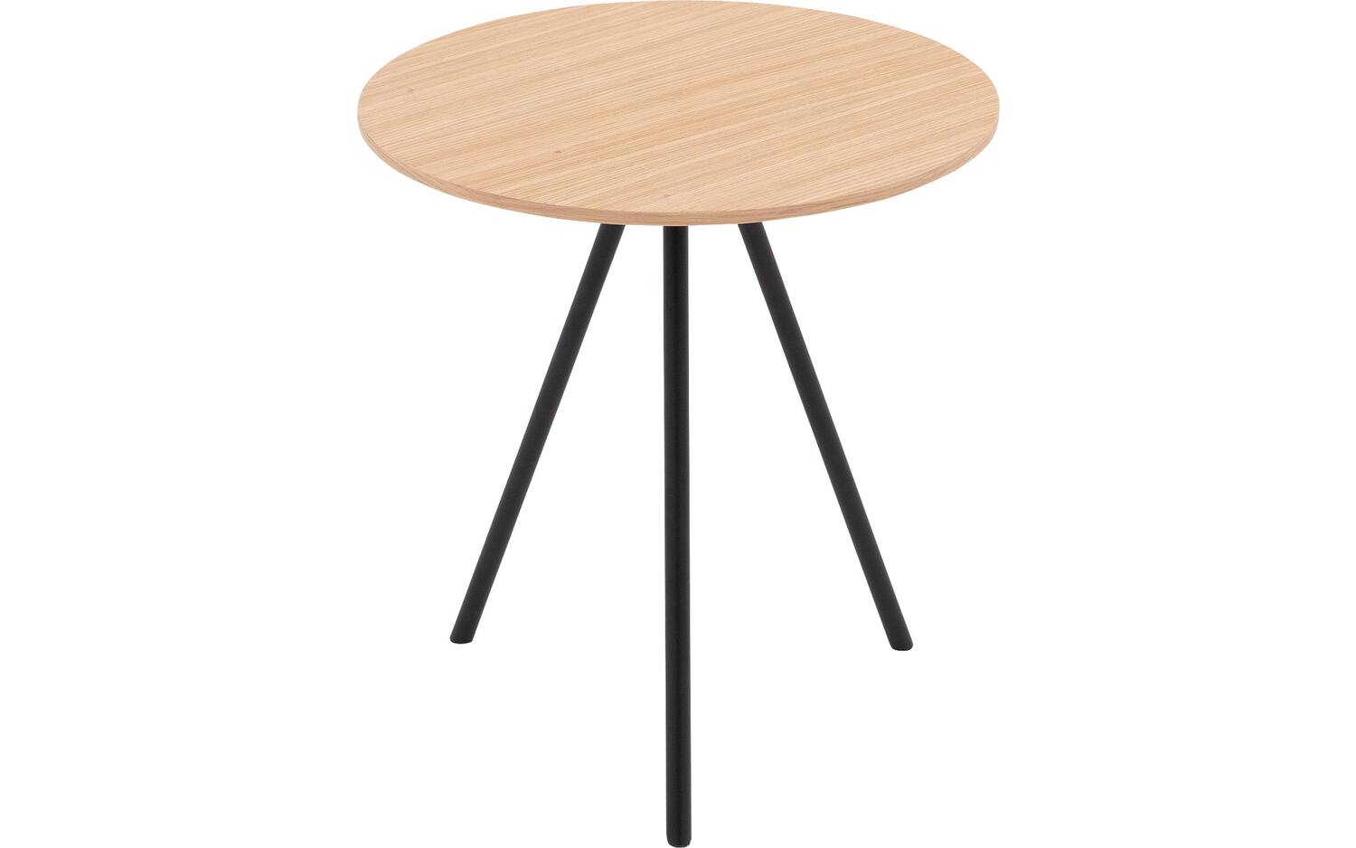 Goossens Salontafel Bo rond, hout eiken blank, modern design, 40 x 42 x 40 cm - 8718823266771