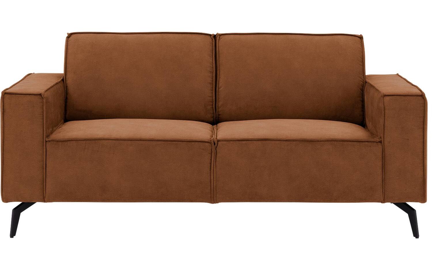 Goossens Hoekbank Hercules bruin, microvezel, 2-zits, modern design