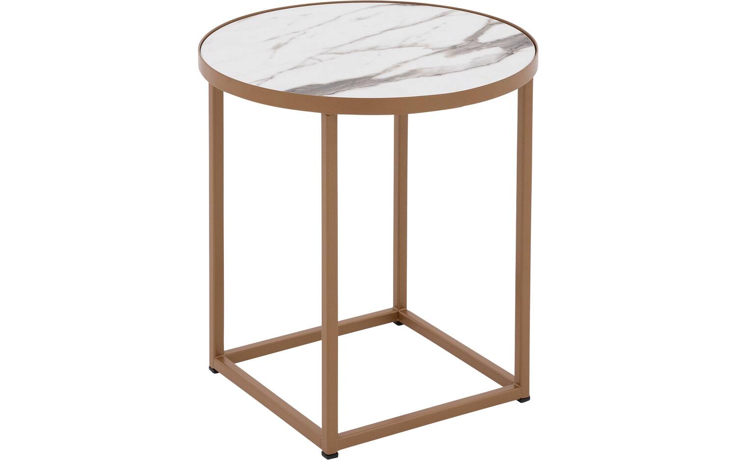 Goossens Salontafel Livia rond, hpl zwart, modern design, 41 x 42 x 41 cm - 8718823339482