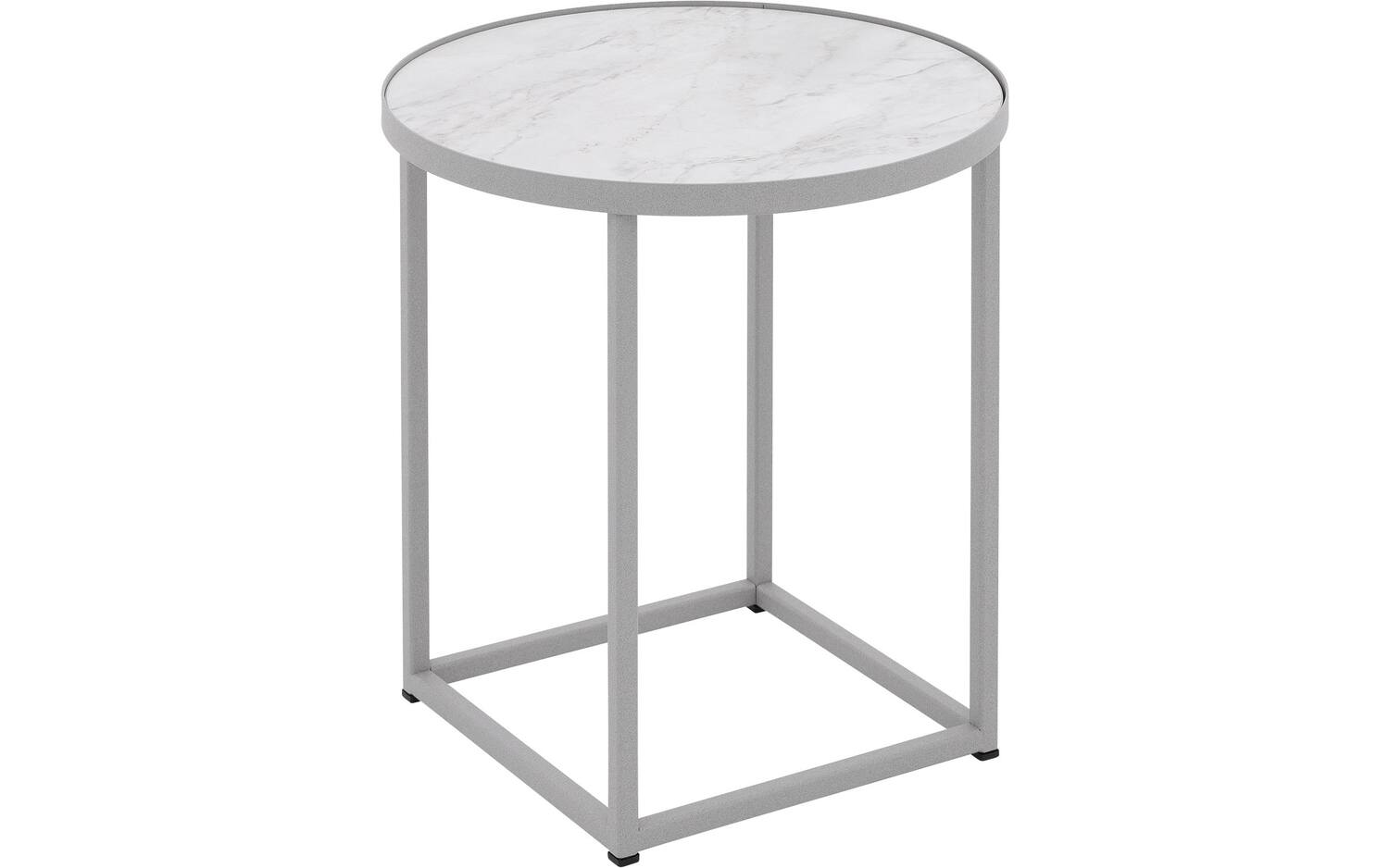 Goossens Salontafel Livia rond, hpl roze, modern design, 41 x 42 x 41 cm