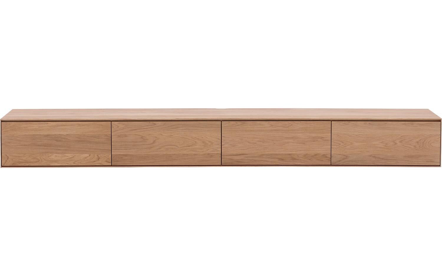 Goossens Excellent Tv Meubel Vic, 4 kleppen met kabeldoorvoer in bovenblad - 8718823278835