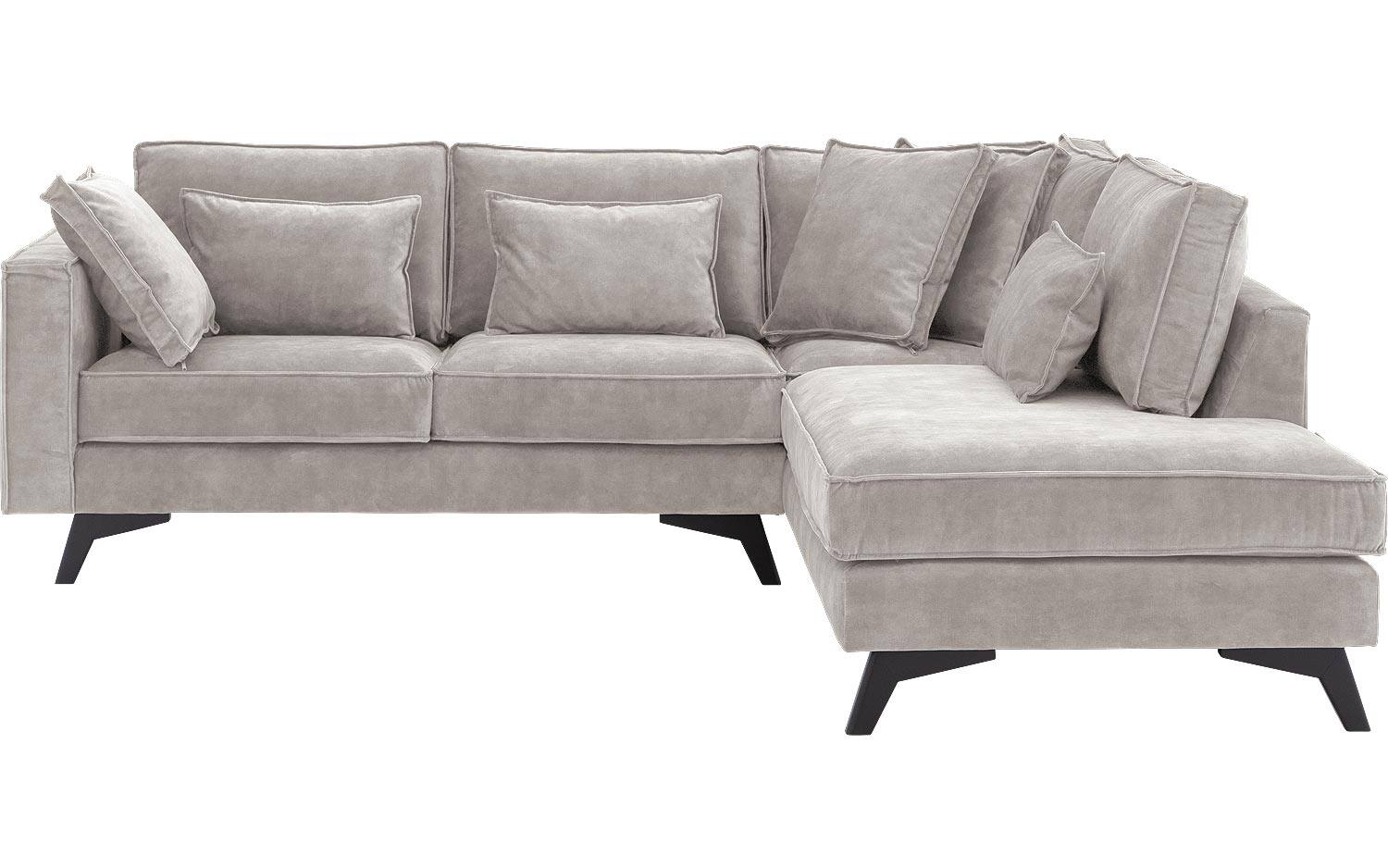 Goossens Bank Chambre grijs, stof, 2-zits, elegant chic met ligelement rechts - 8718823283785