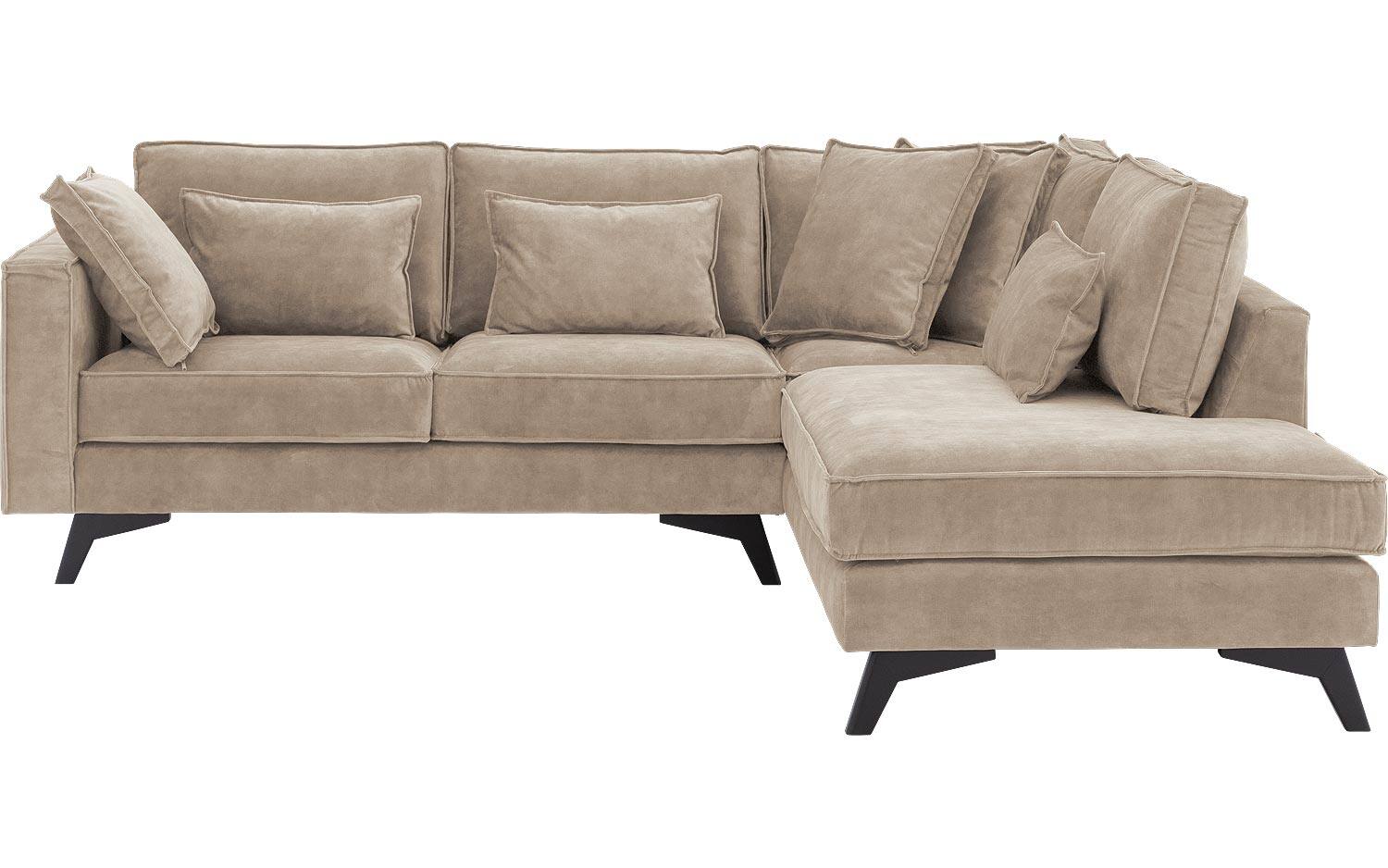 Goossens Bank Chambre beige, stof, 2-zits, elegant chic met ligelement rechts - 8718823283839